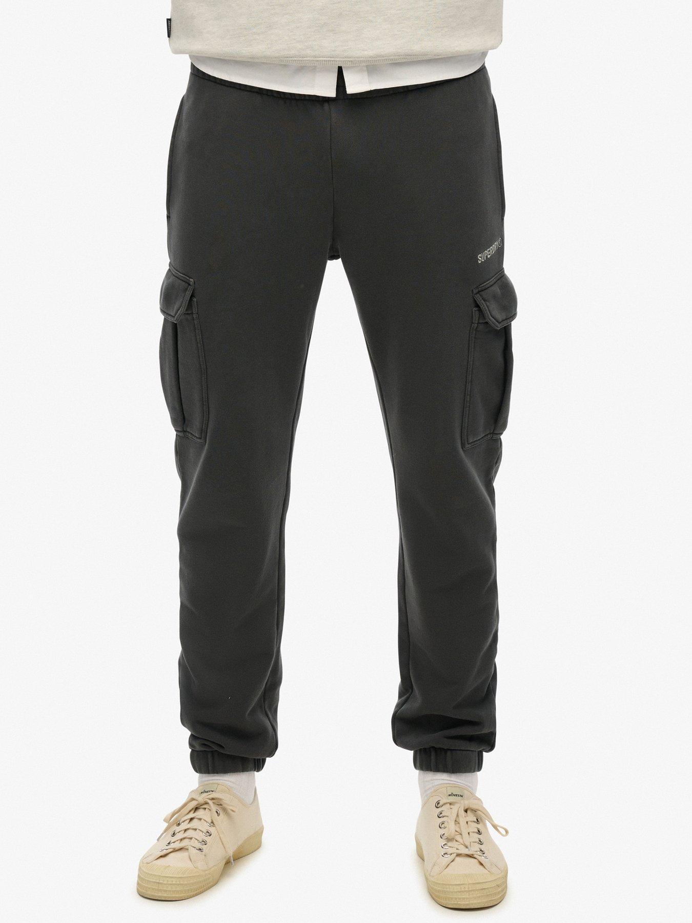 undefined Micro Logo Cargo Joggers - Black