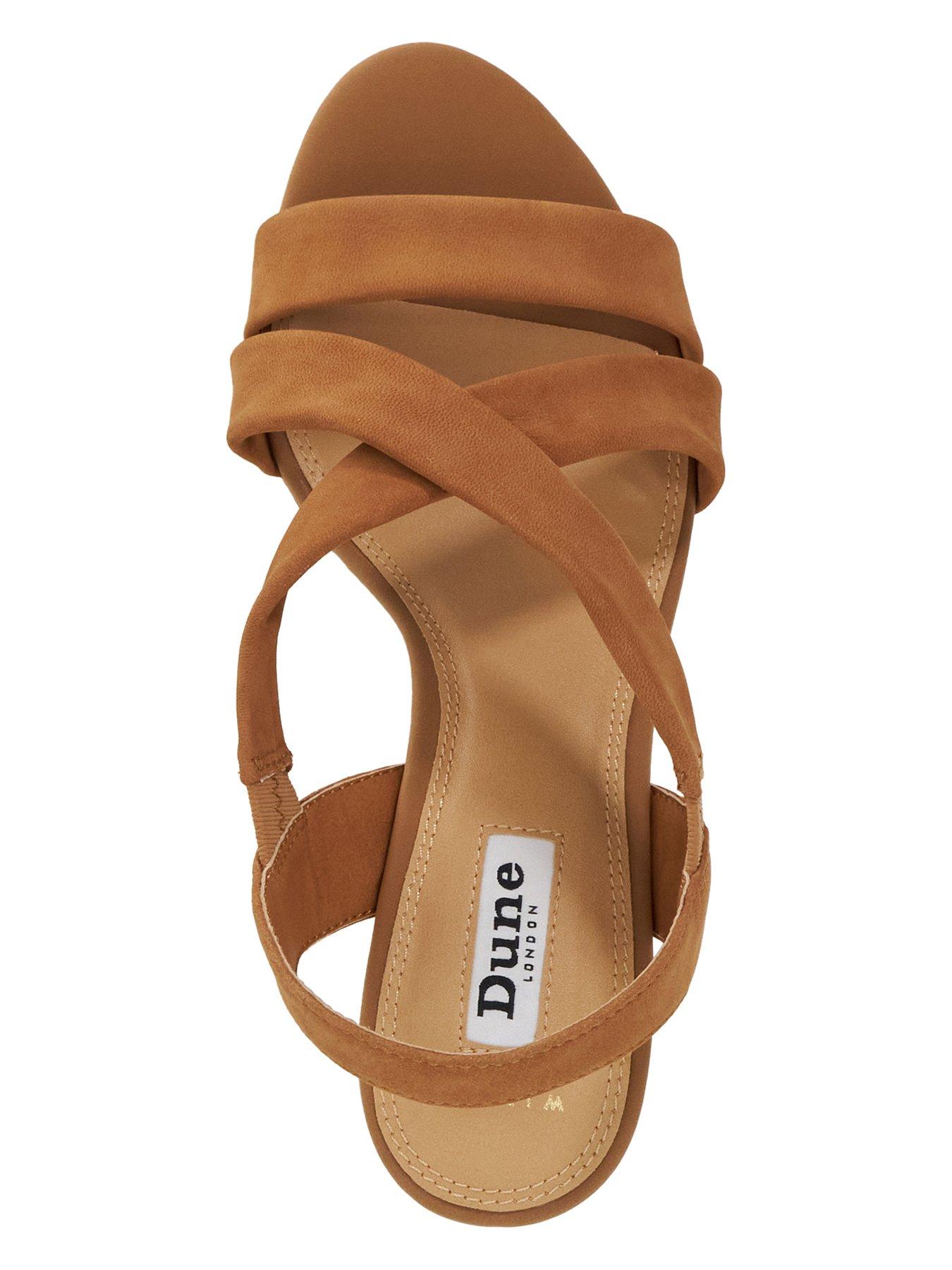 Image 4 of 6 of Dune London Wide Fit Kamies Wedge - Tan