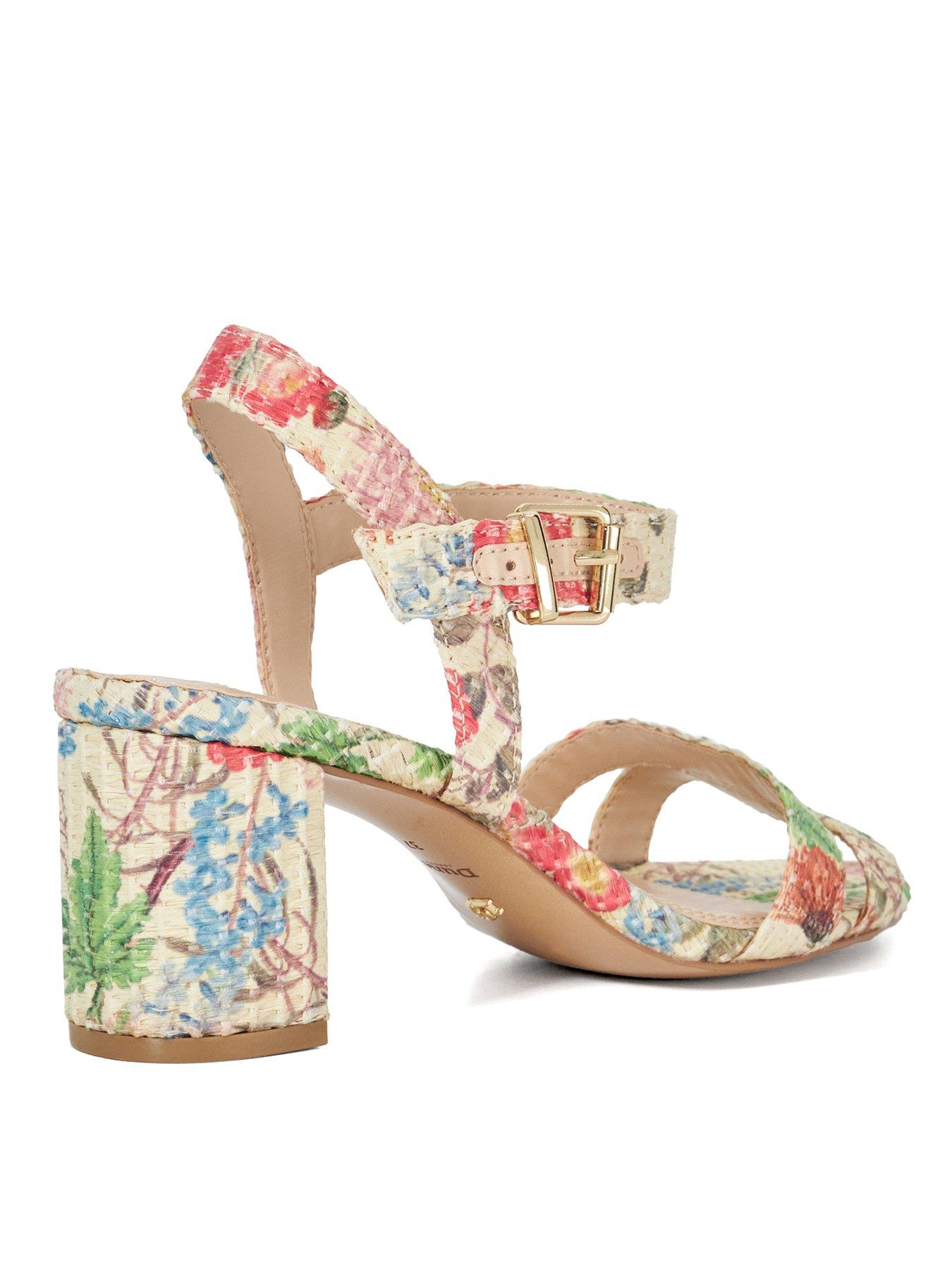 Image 3 of 6 of Dune London Wide-fit Merisa Block-heel Sandals - Multi