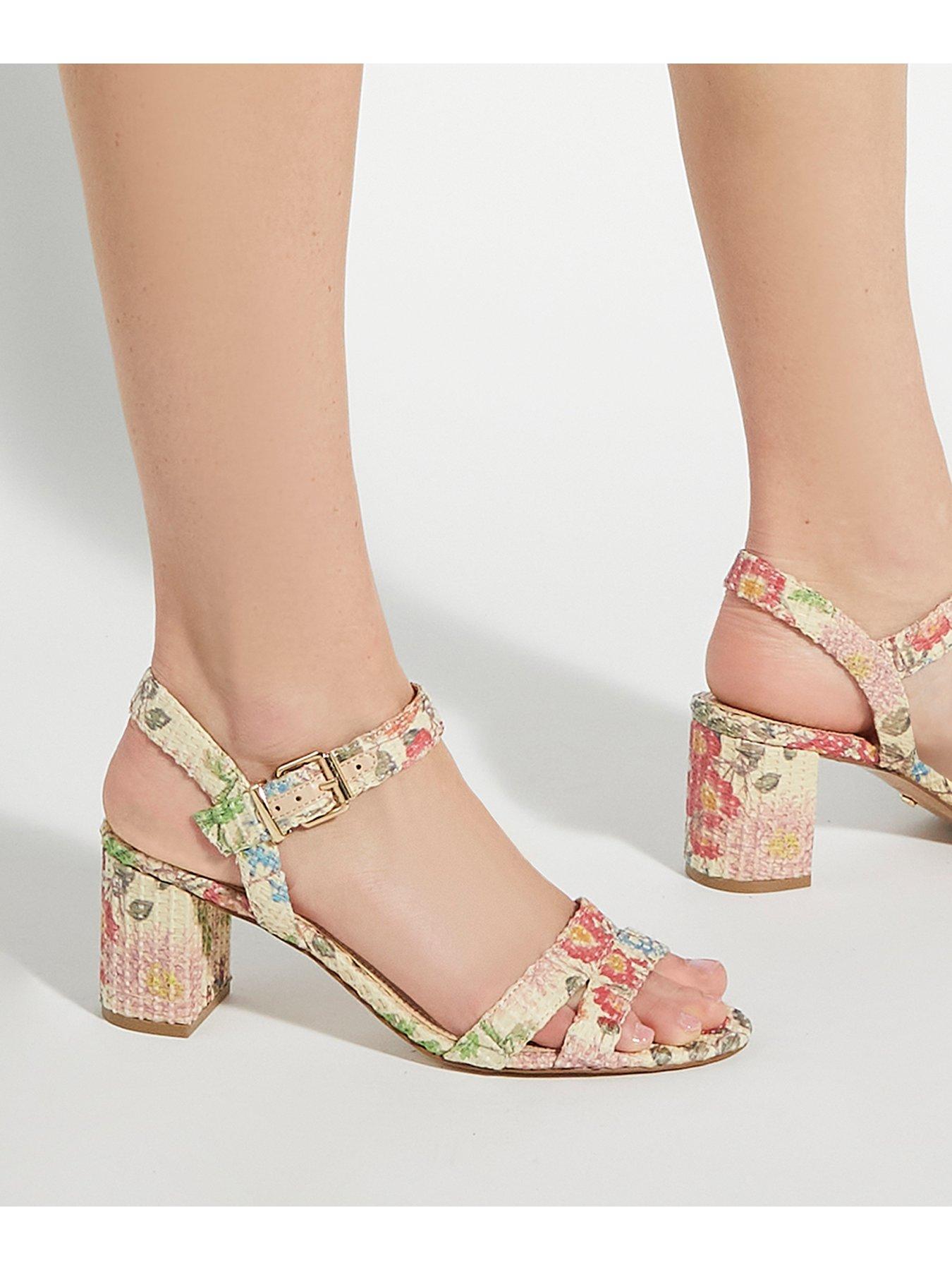 Image 6 of 6 of Dune London Wide-fit Merisa Block-heel Sandals - Multi