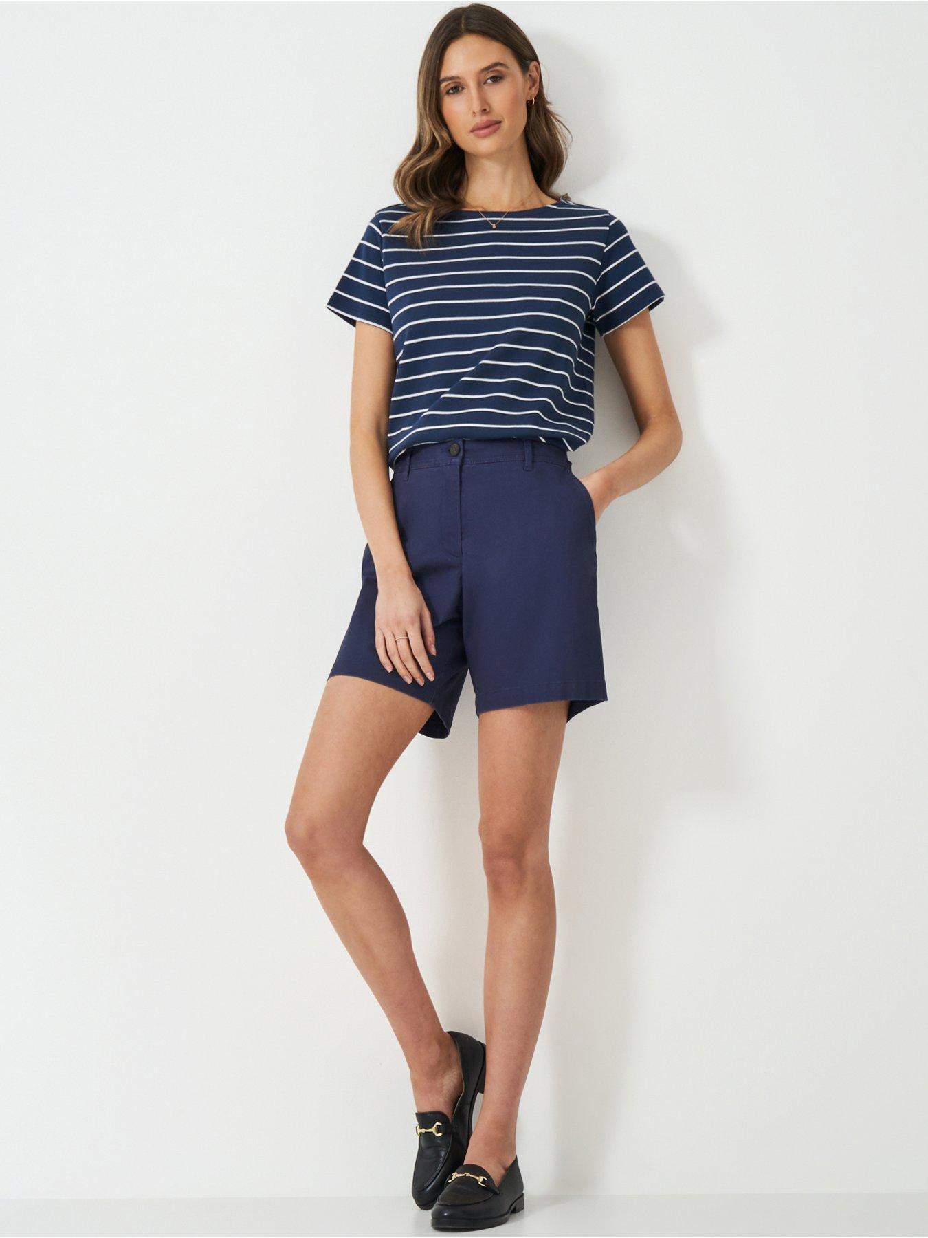 undefined Cotton Chino Shorts - Navy
