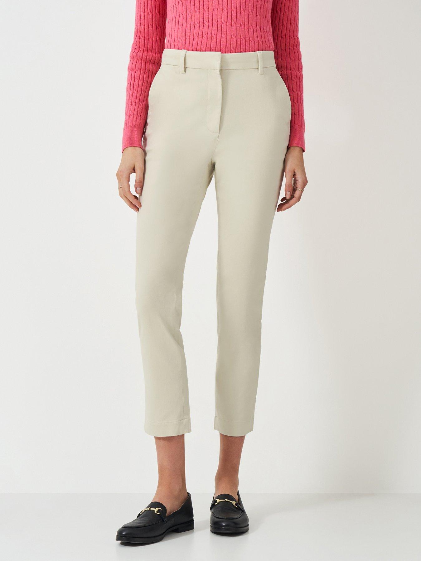 Image 3 of 5 of Crew Clothing Capri Chinos - Beige