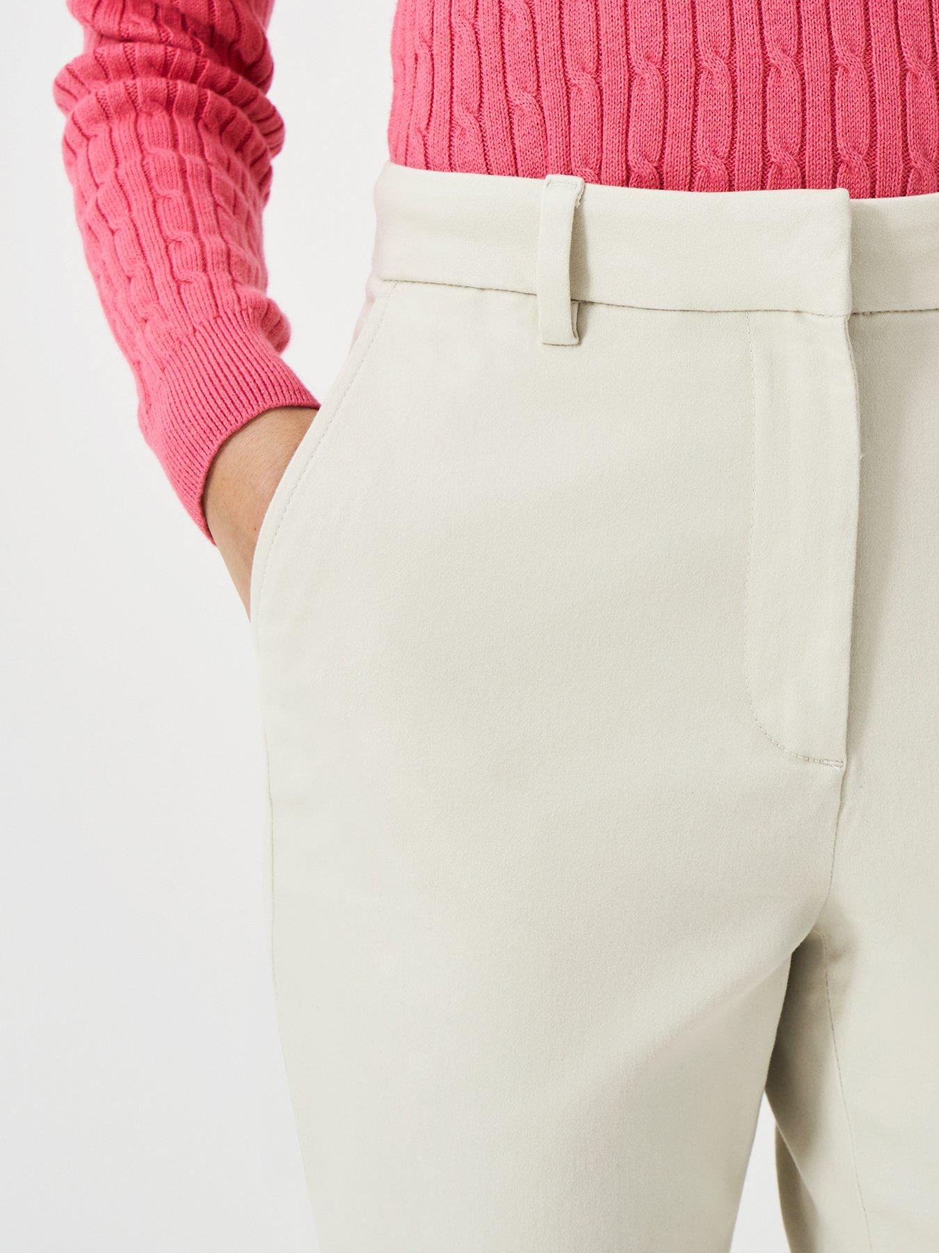 Image 4 of 5 of Crew Clothing Capri Chinos - Beige