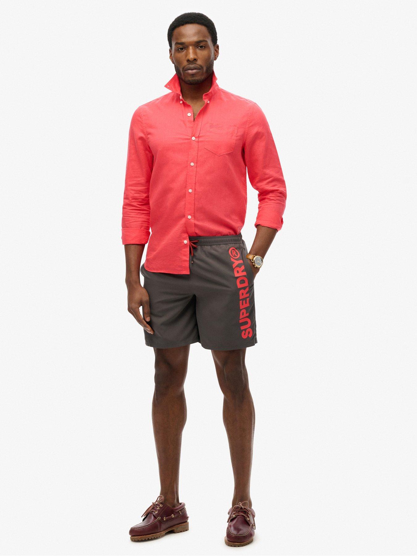 Image 3 of 6 of Superdry Sport Graphic 17 Swim Shorts - Grey