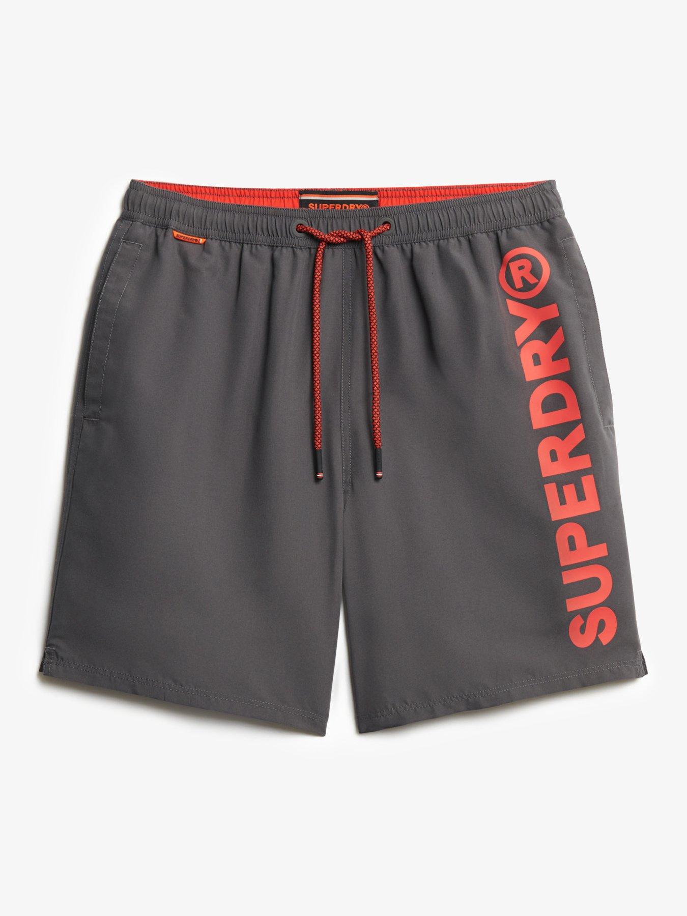 Image 6 of 6 of Superdry Sport Graphic 17 Swim Shorts - Grey