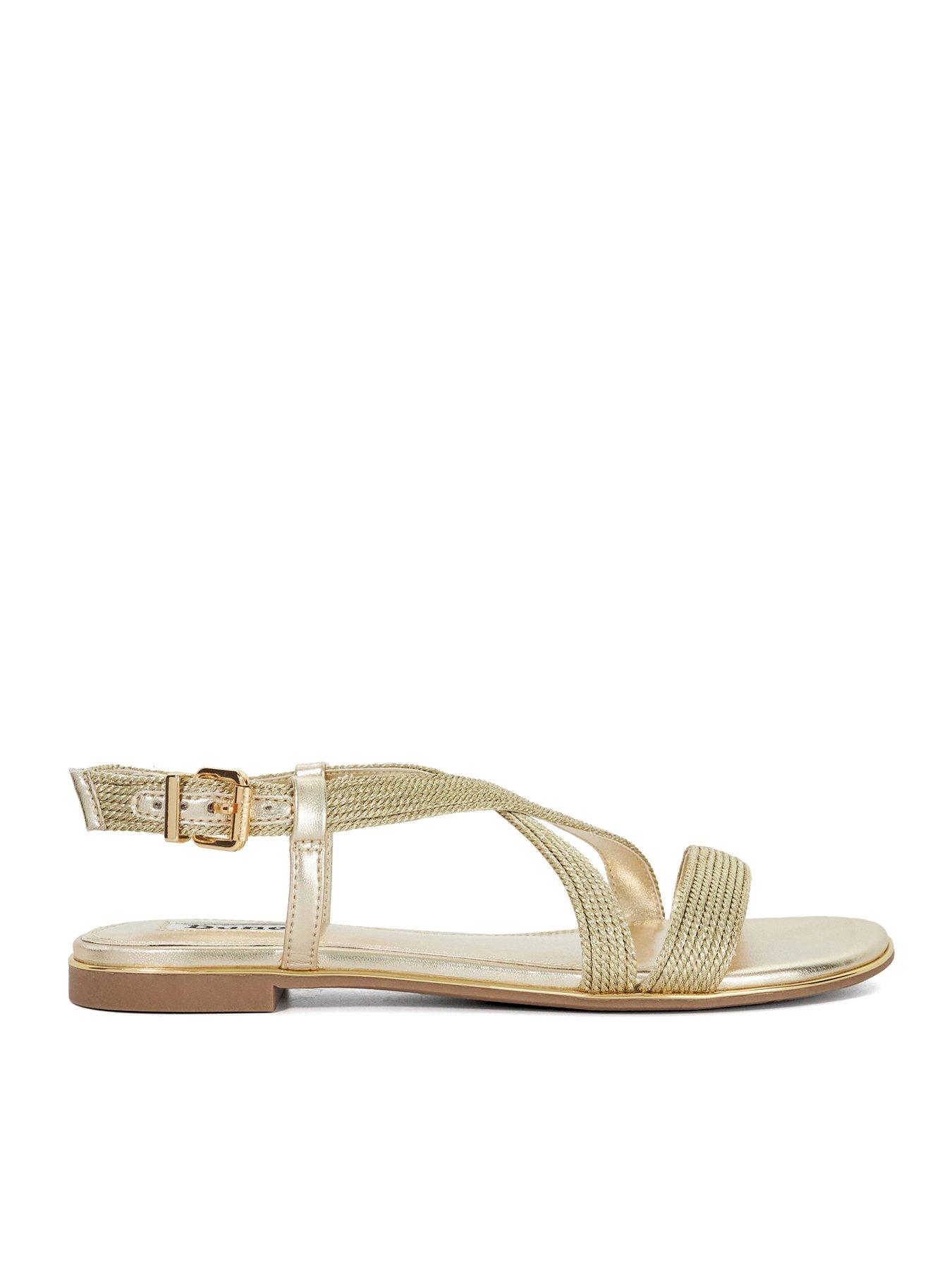 undefined Lope Rope Flat Sandals - Gold