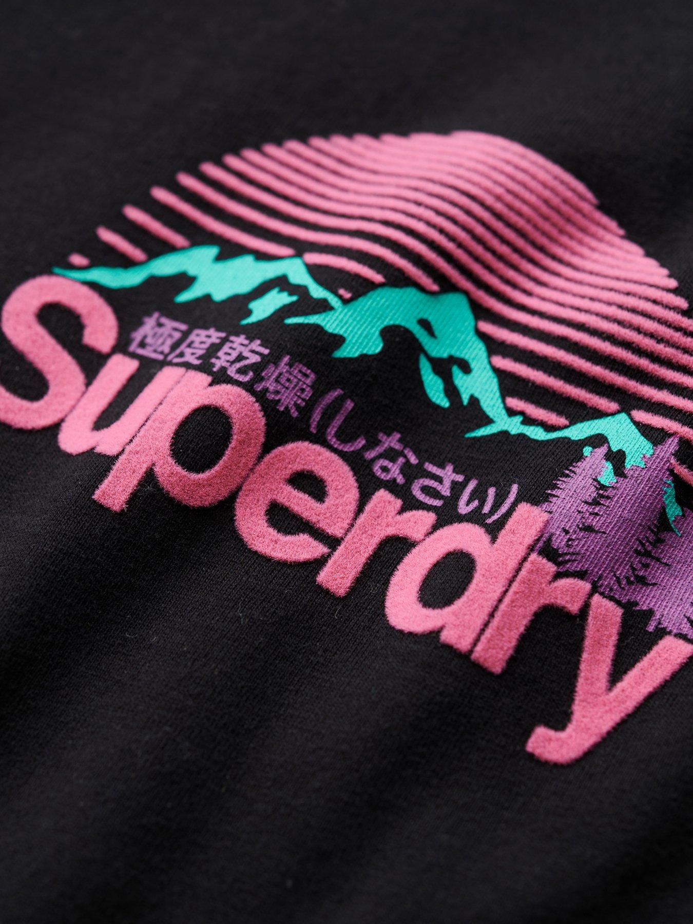 Superdry Great Outdoor Chest Graphic – Maglietta Uomo A Maniche Corte, Colore Rum Raisin Brown, Taglia XL