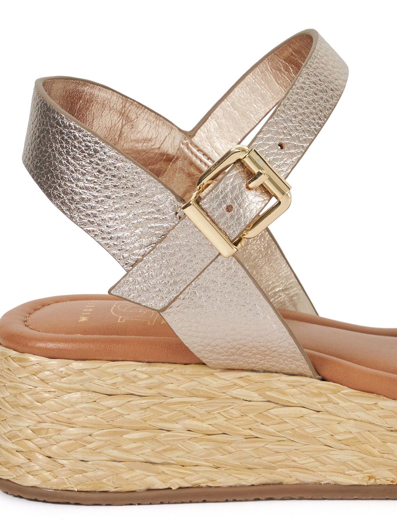 Gold Wedge Sandals Womens Espadrilles Wide Fit Uk Wide Fit Lace Up