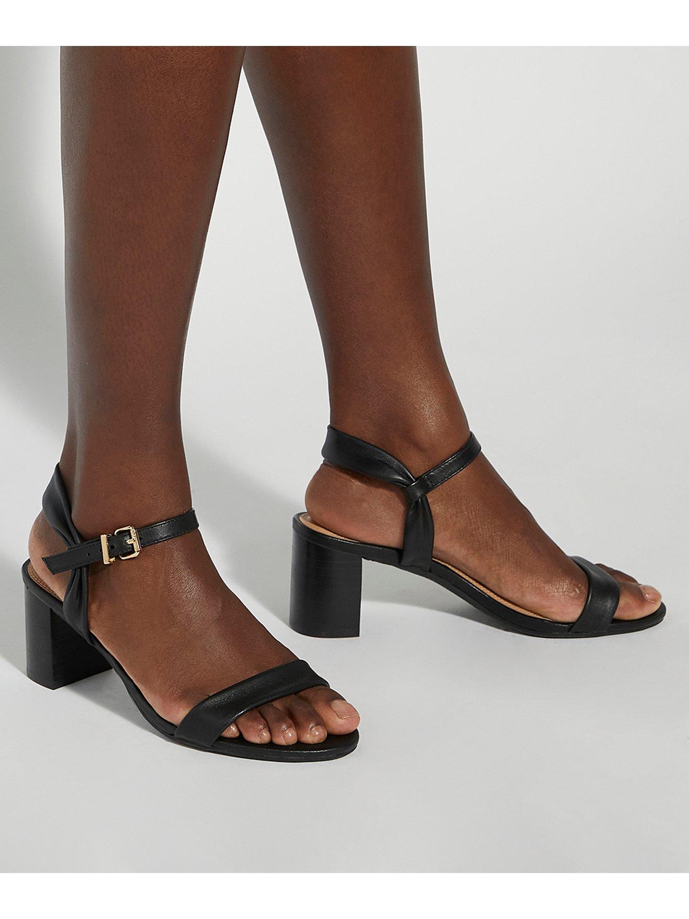 Block Heels Dune Low Heels Dune London Wide Fit Jaliz Leather