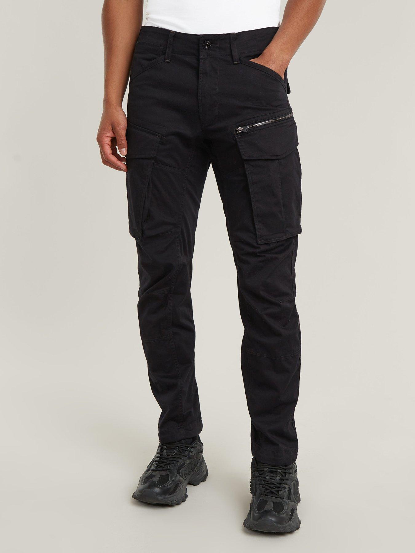 Image 1 of 5 of G-Star RAW G Star Rovic Zip 3D Regular Tapered Jeans - Black