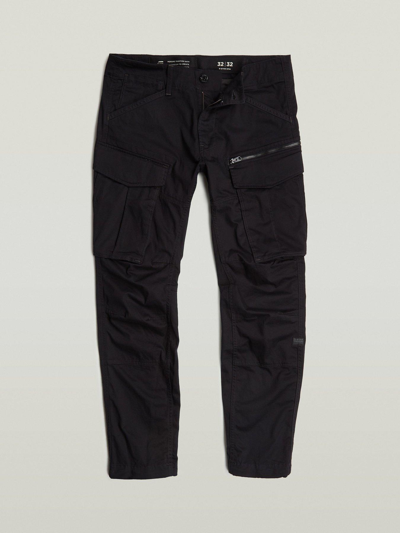 Image 4 of 5 of G-Star RAW G Star Rovic Zip 3D Regular Tapered Jeans - Black