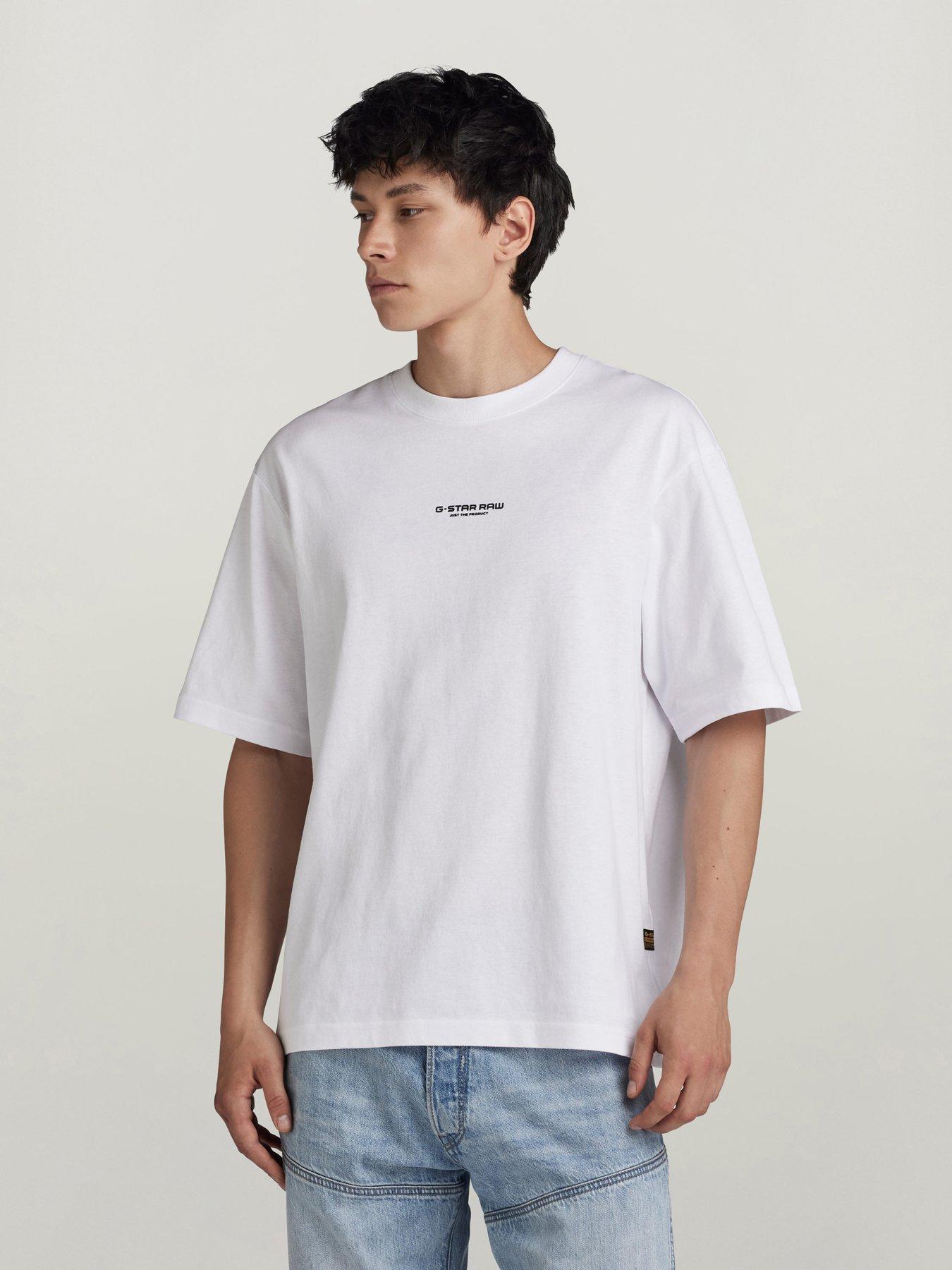 undefined G Star Centre Chest Relaxed Fit T-Shirt - White