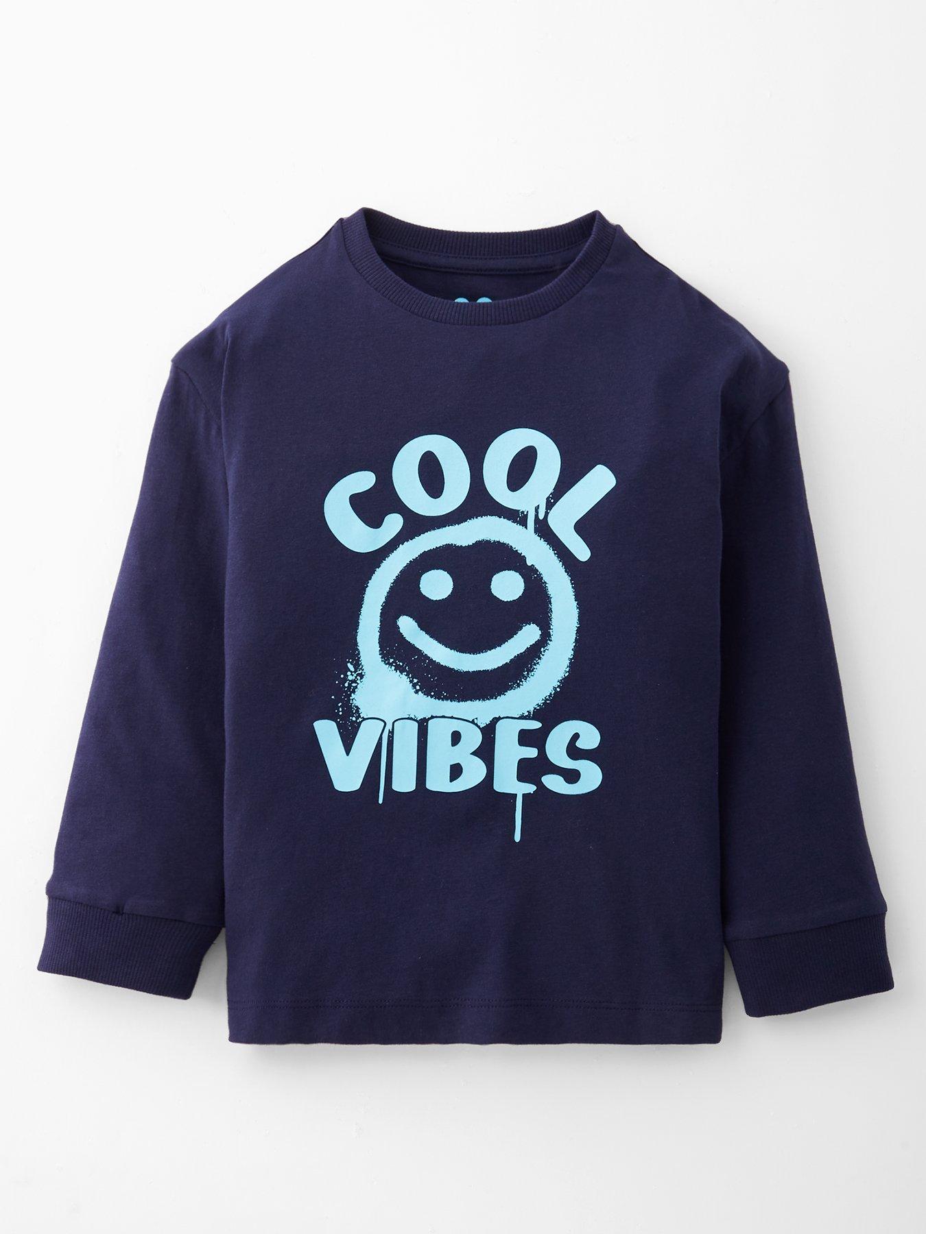undefined Boys Long Sleeve Smiley Face Tshirt