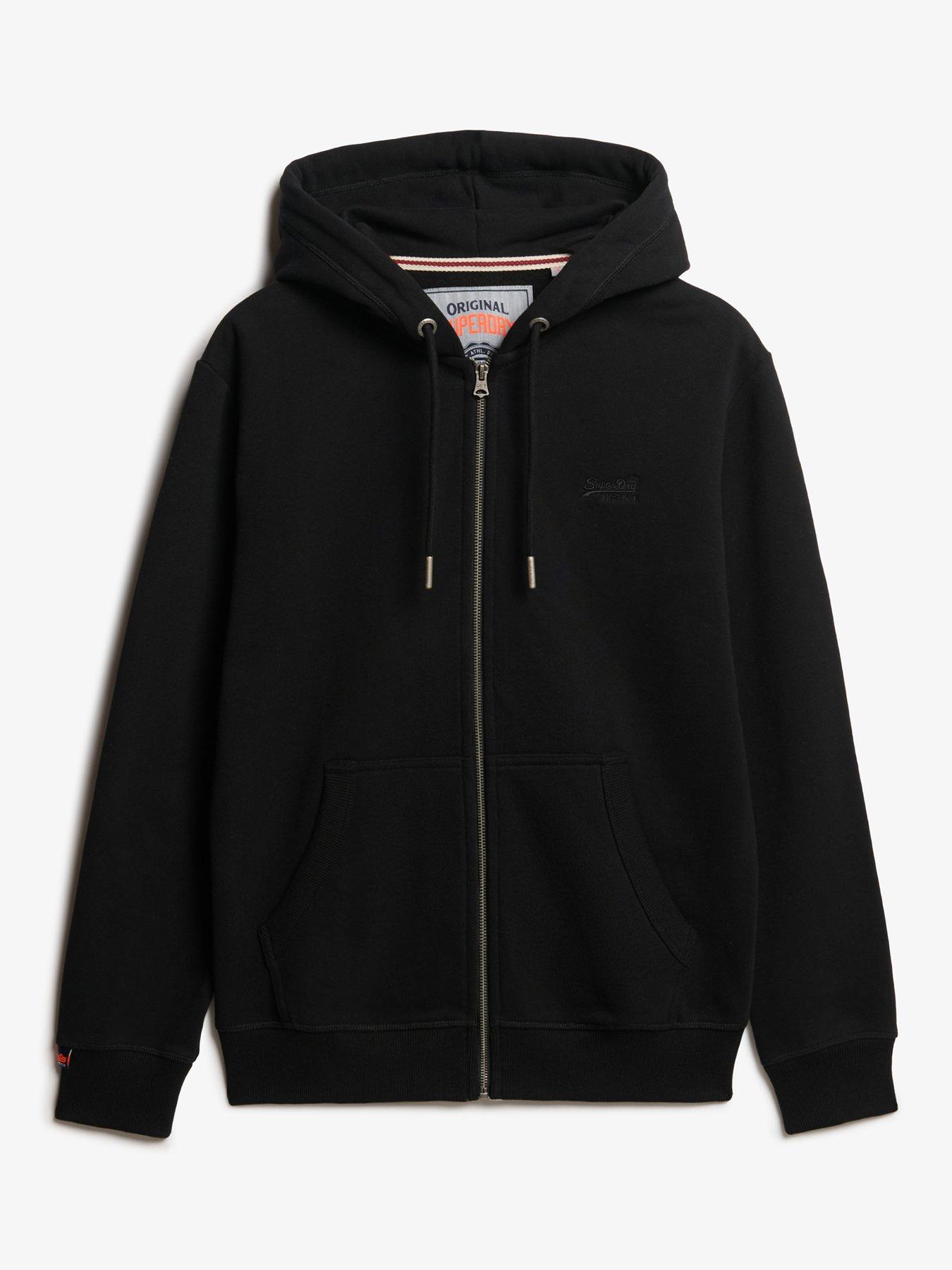 Sweat à Capuche Zip Superdry Essential Logo Pour Femme - Modèle W2012047A, Couleur Glacier Grey Marl, Taille 16