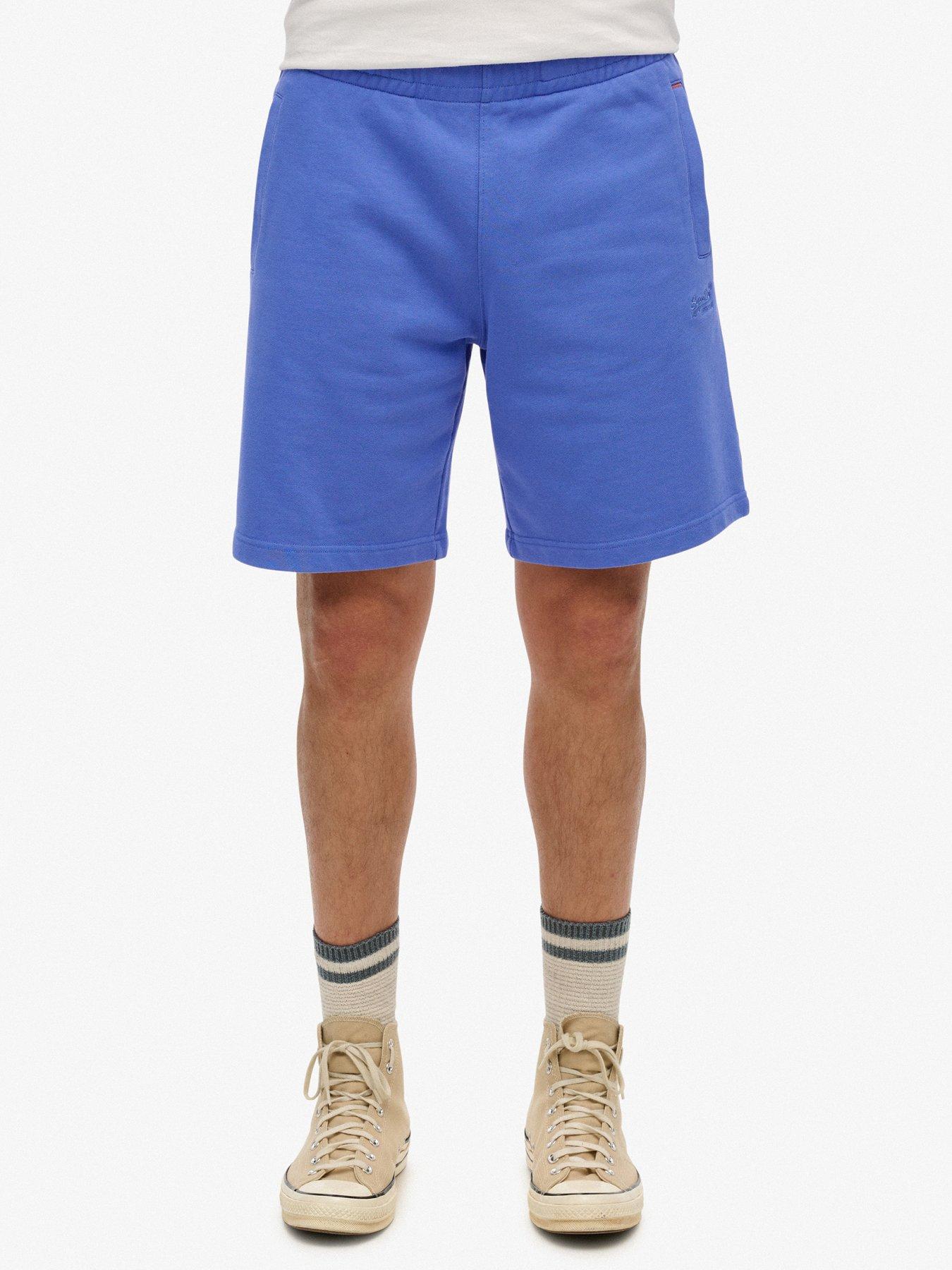 Image 1 of 5 of Superdry Essential Logo Jersey Shorts - Blue