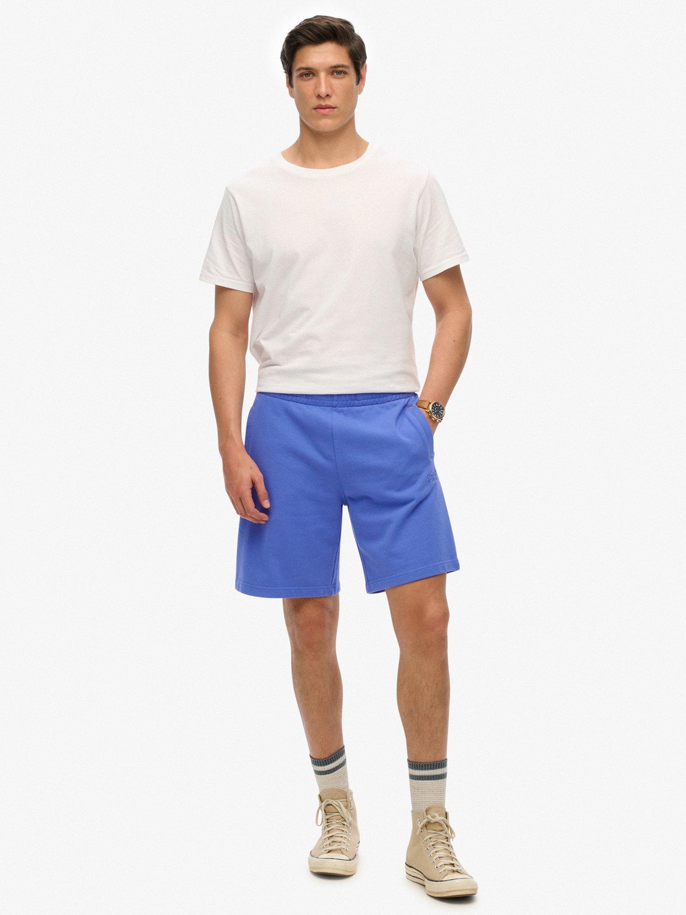 Image 3 of 5 of Superdry Essential Logo Jersey Shorts - Blue