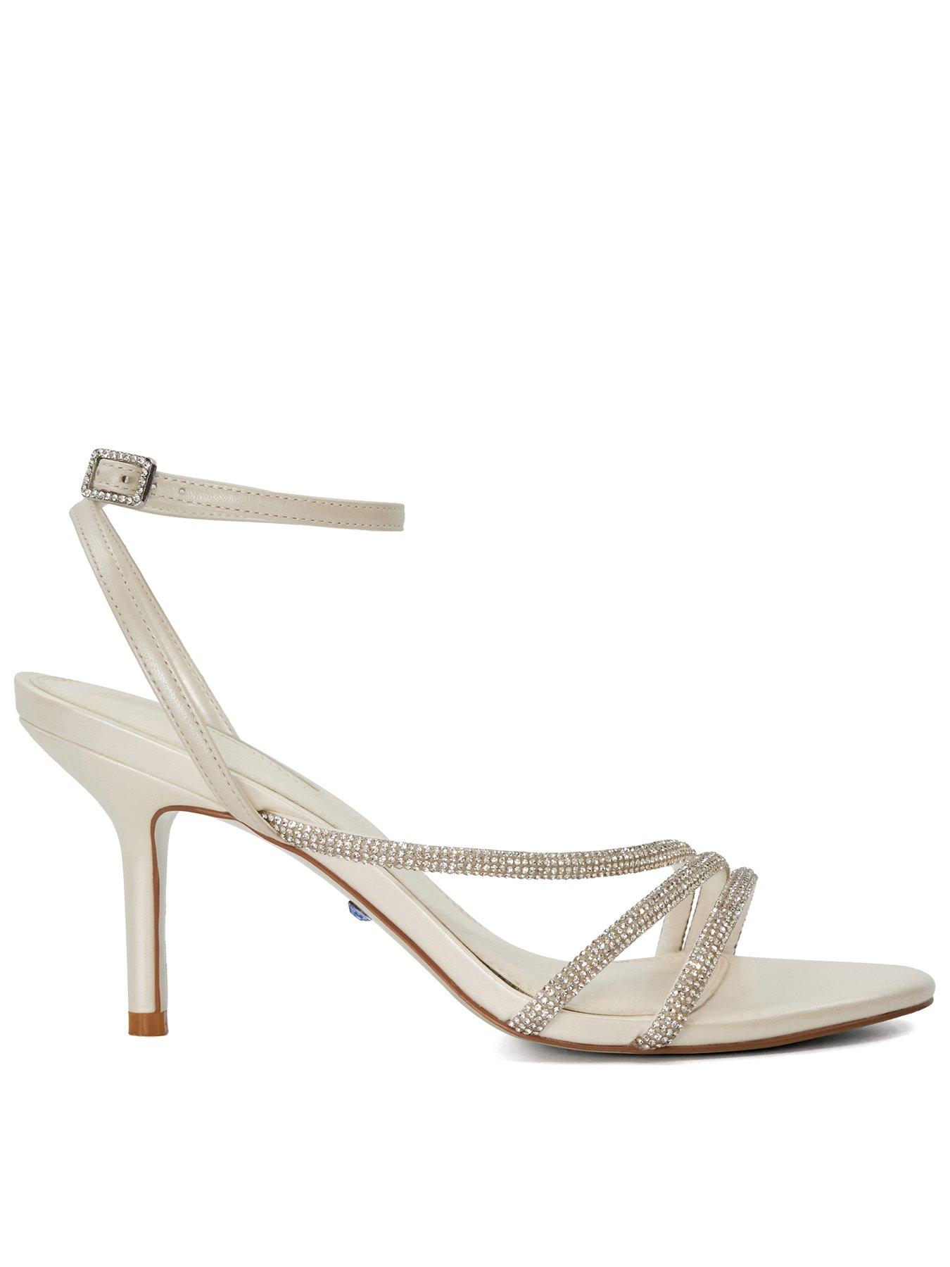 undefined Midsummers Diamante Embellished Wedding Heels - Ivory