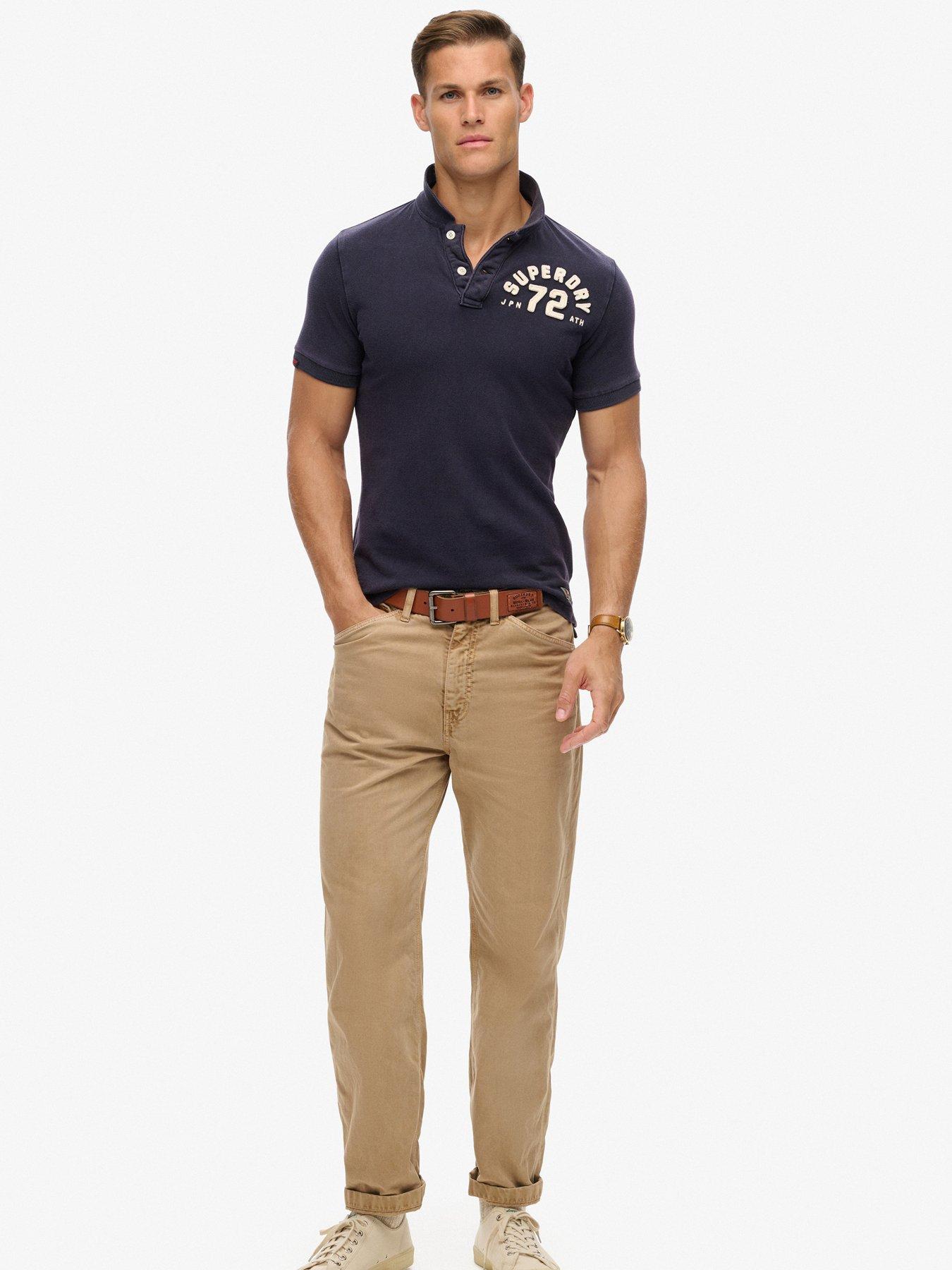 Image 3 of 4 of Superdry Vintage Athletic Polo Shirt - Navy