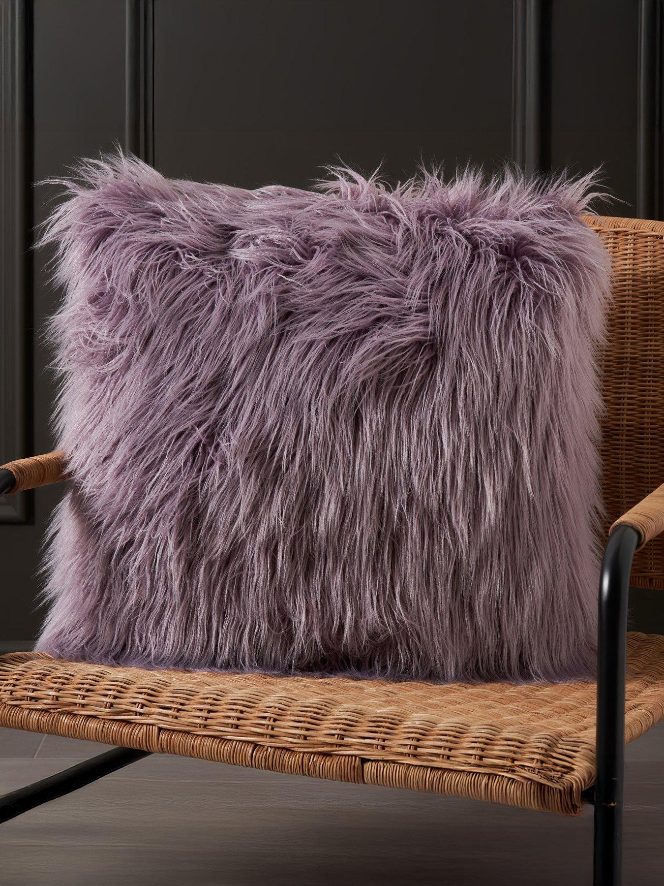 undefined Faux Mongolian Cushion