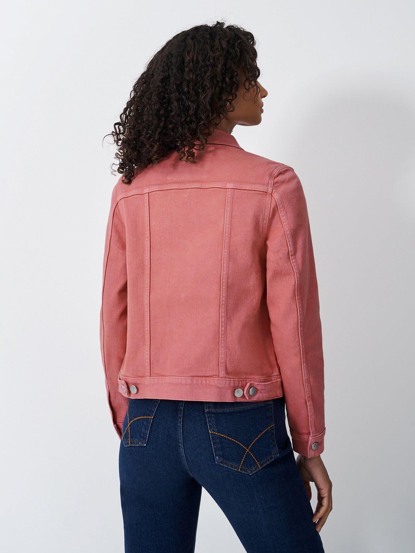 Image 2 of 5 of Crew Clothing Denim Western Jacket - Pink