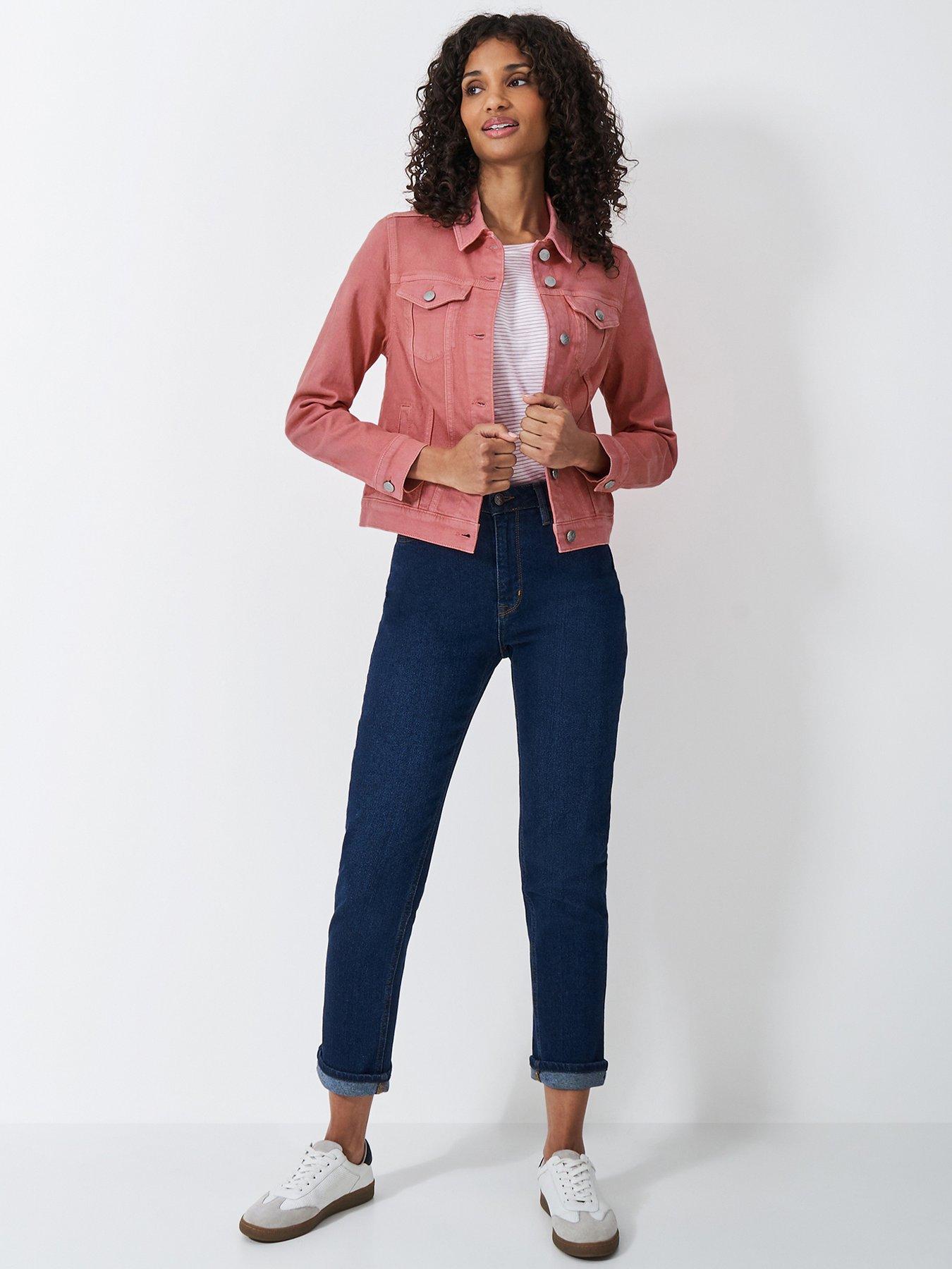 Image 3 of 5 of Crew Clothing Denim Western Jacket - Pink