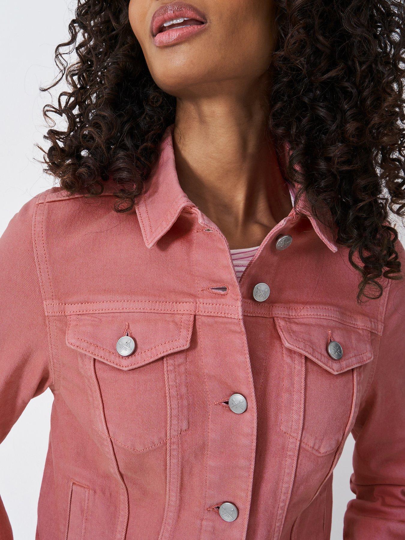 Image 4 of 5 of Crew Clothing Denim Western Jacket - Pink