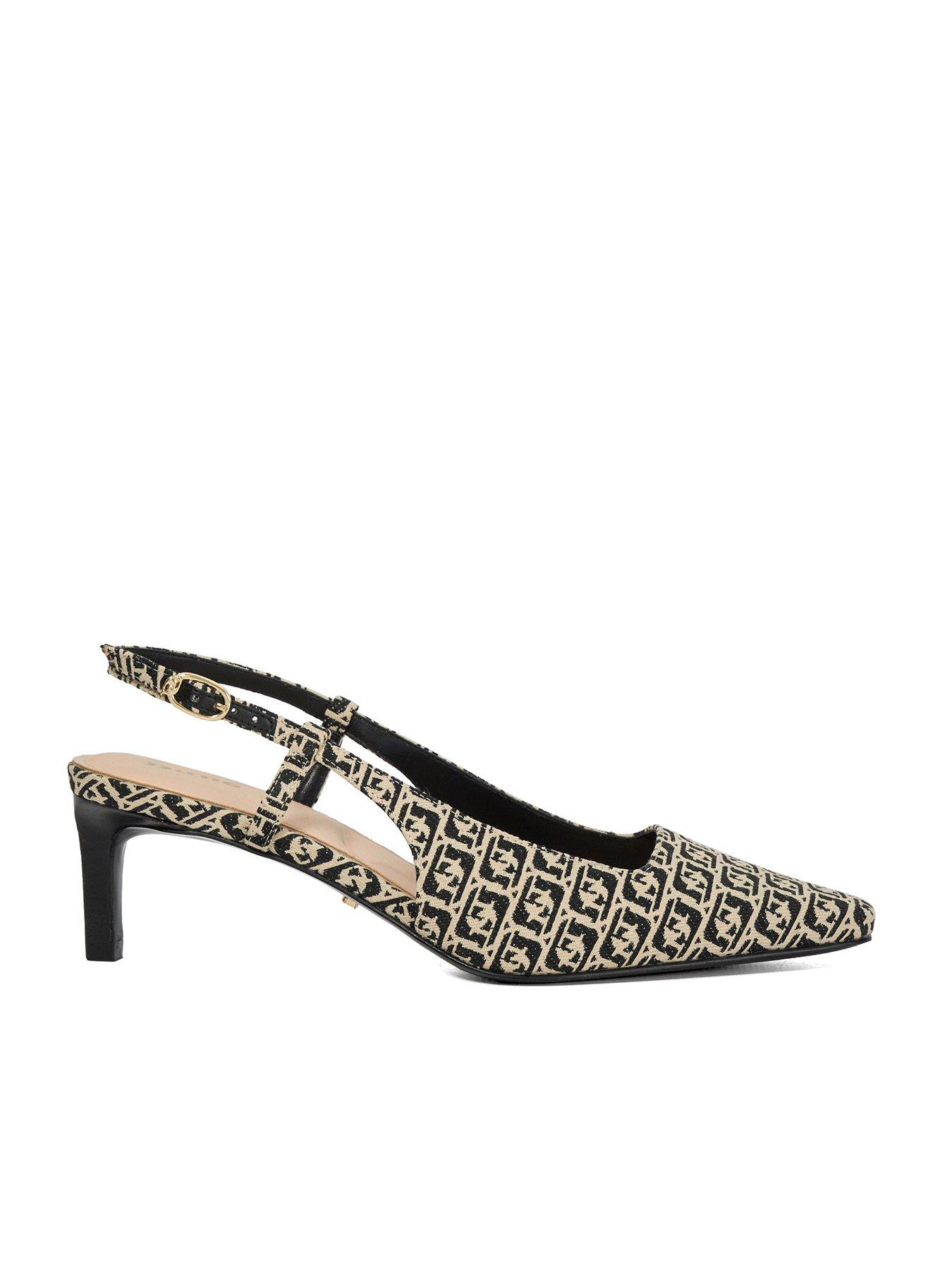 undefined Dancing Slingback Court Shoes - Black