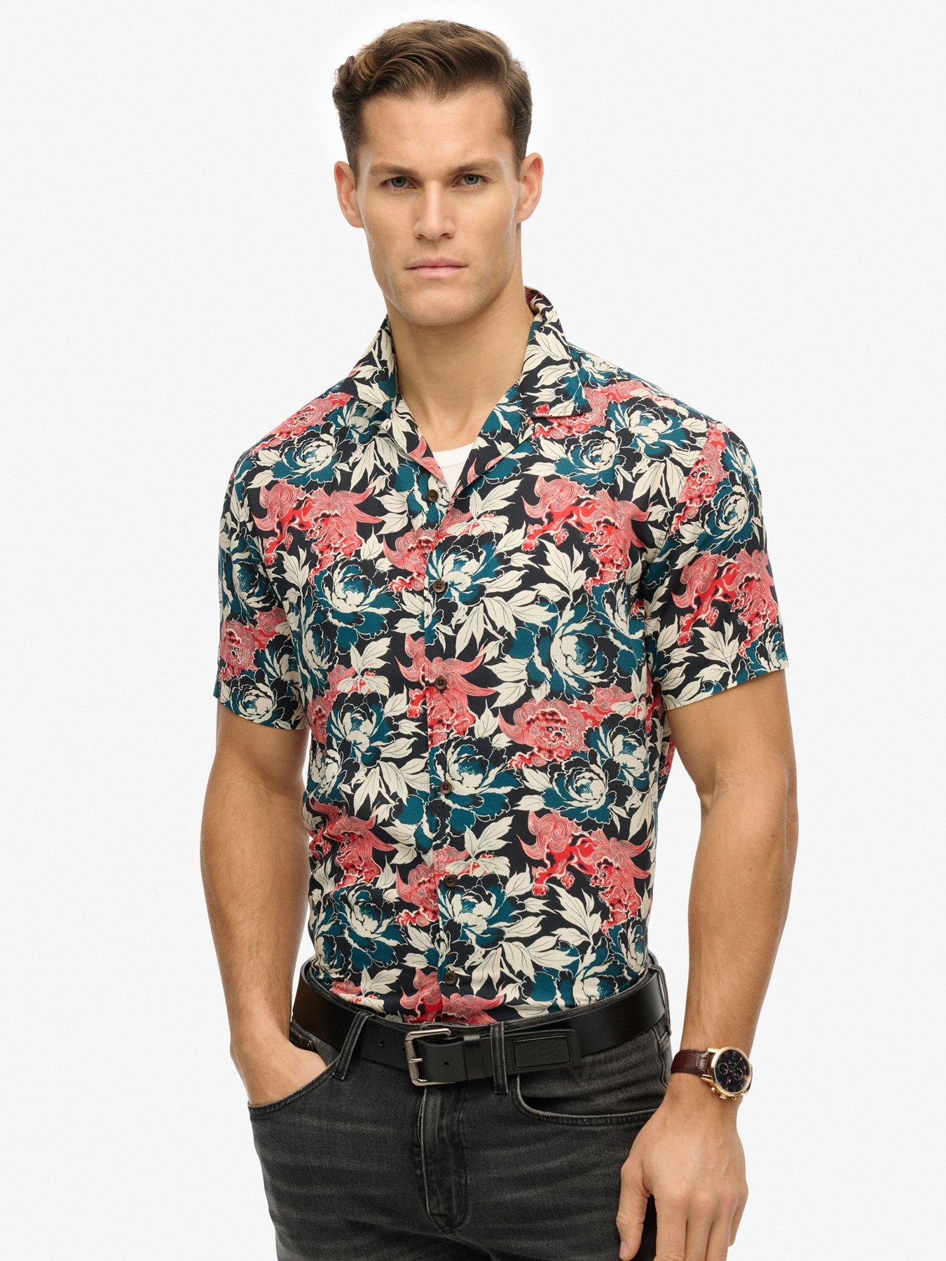 undefined Merchant Hawaiian Short Sleeve Shirt - Multi