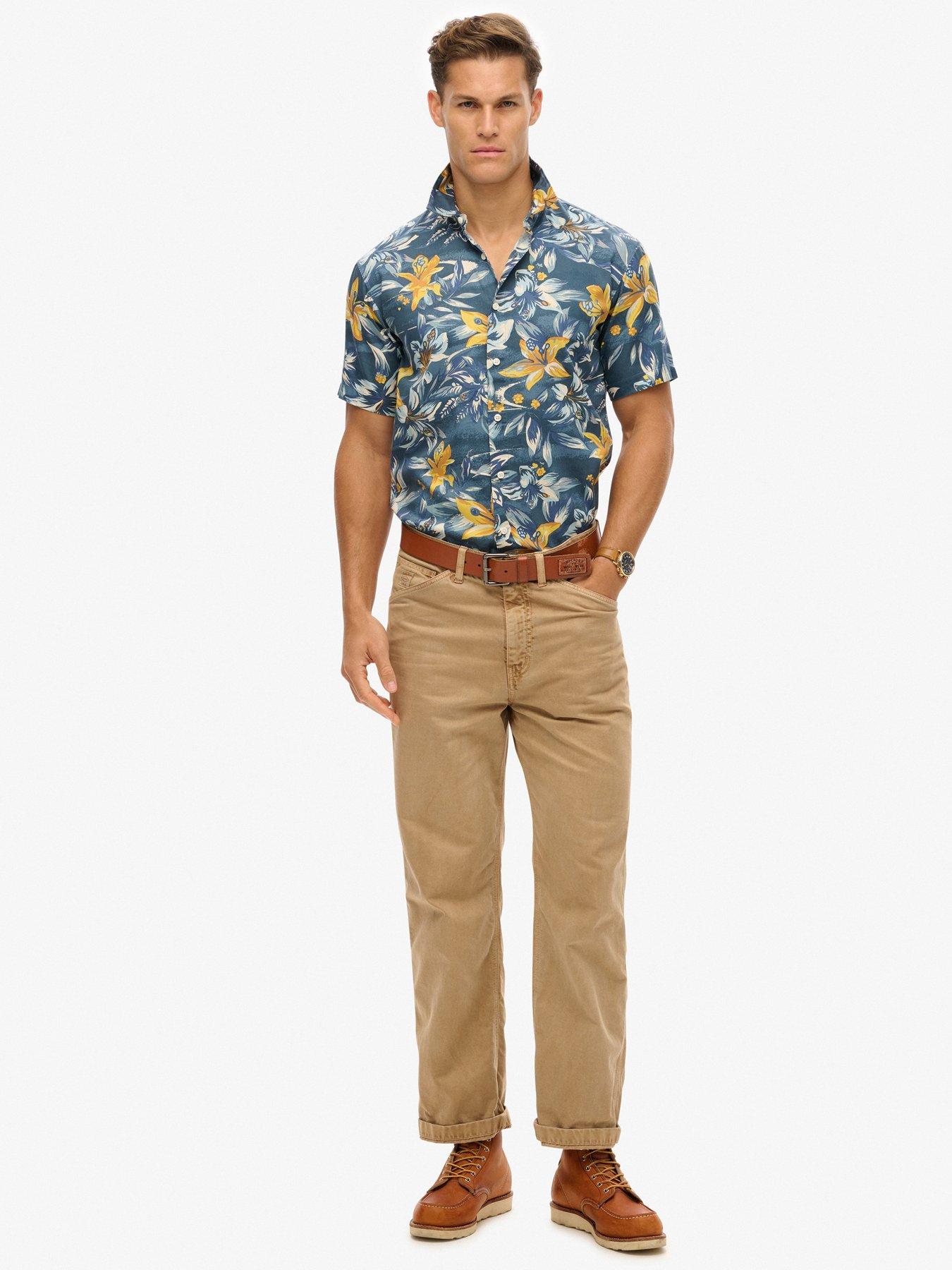 Image 3 of 5 of Superdry Hawaiian Print Short Sleeve Shirt - Multi