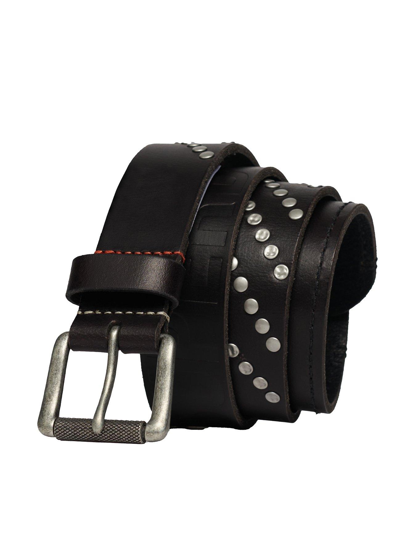 undefined Buckle Leather Belt -Black