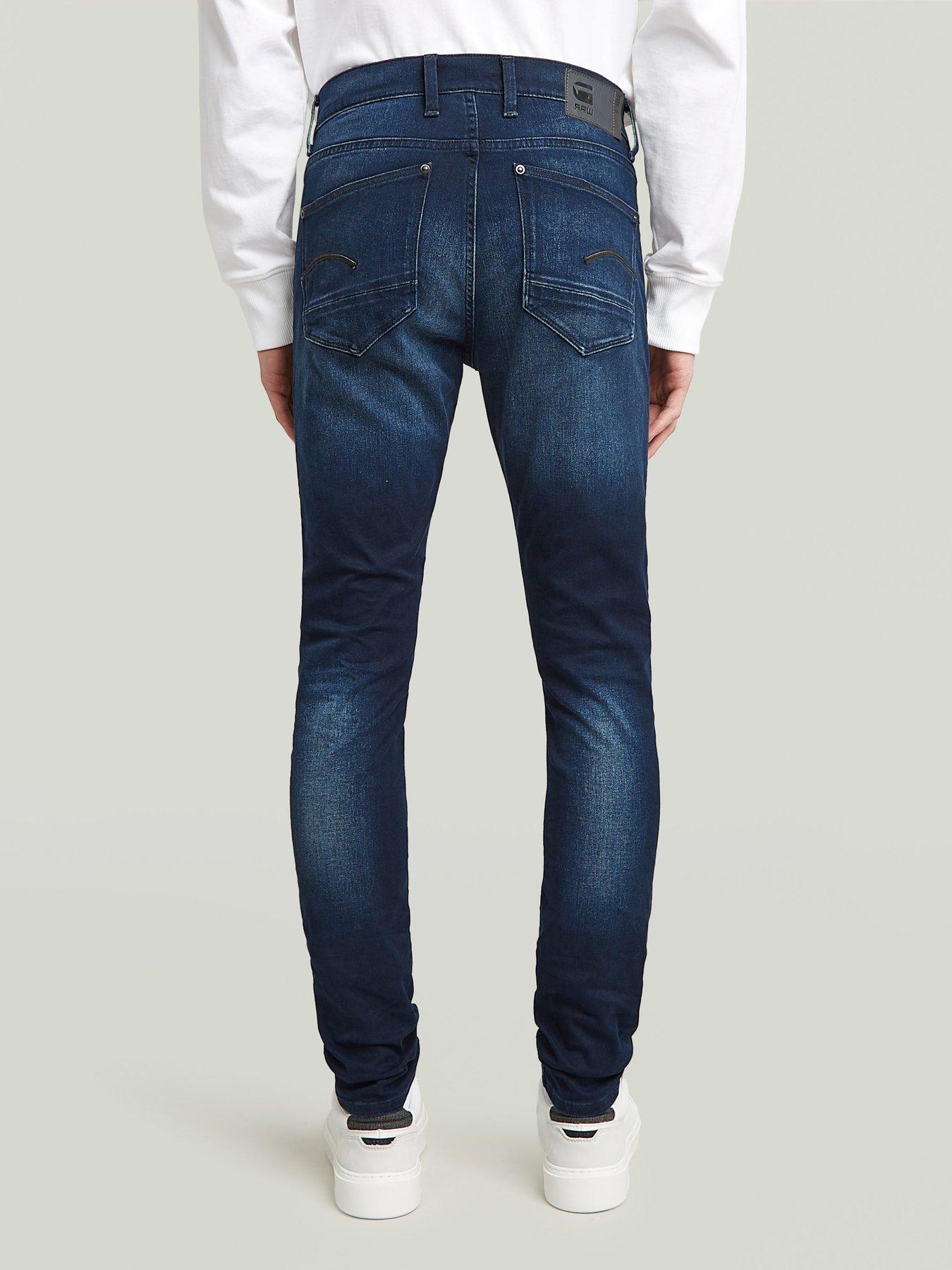 G-Star RAW G Star Revend Skinny Dark Indigo Washed Jeans Dark