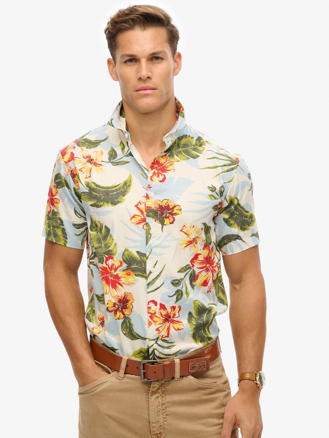 undefined Hawaiian Print Short Sleeve Shirt - Multi