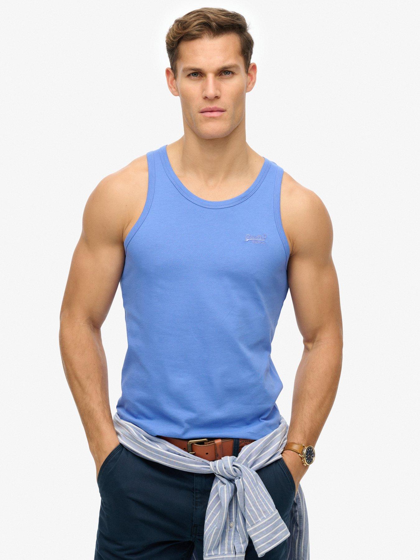 undefined Essential Logo Vest Top - Blue