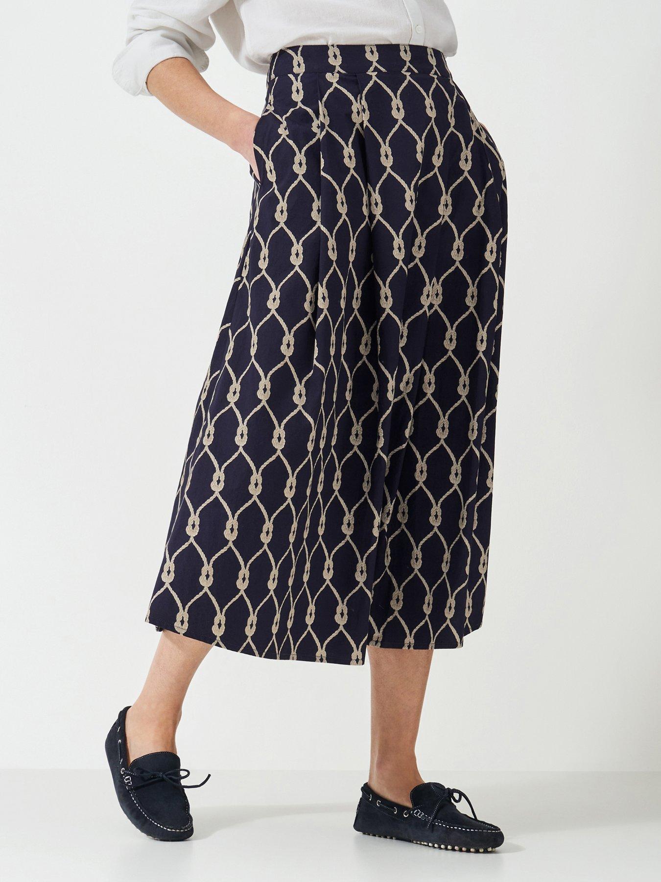 undefined Gabby Cotton Skirt - Navy