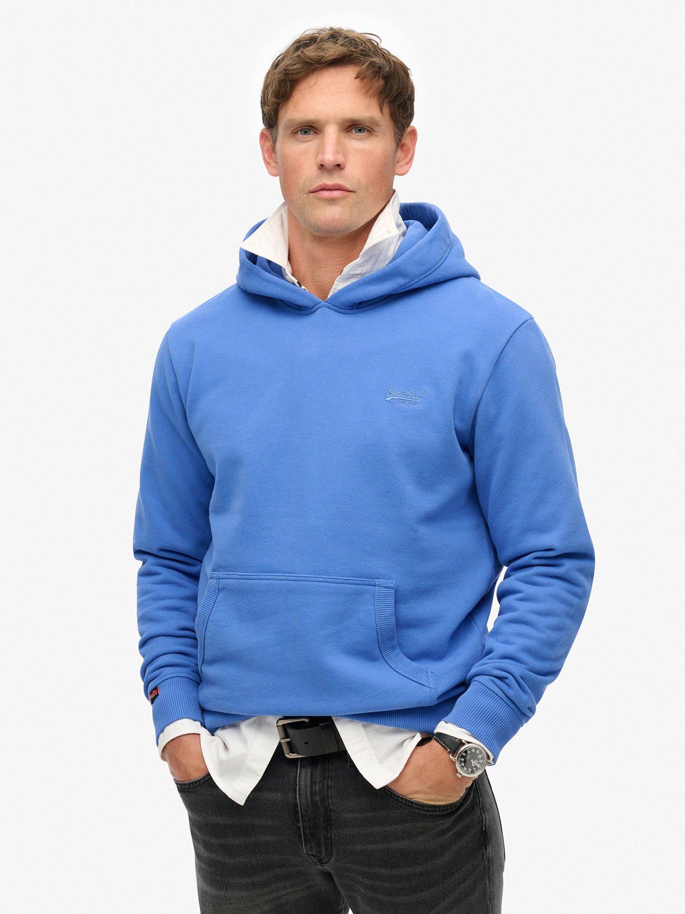 undefined Essential Logo Hoodie - Blue
