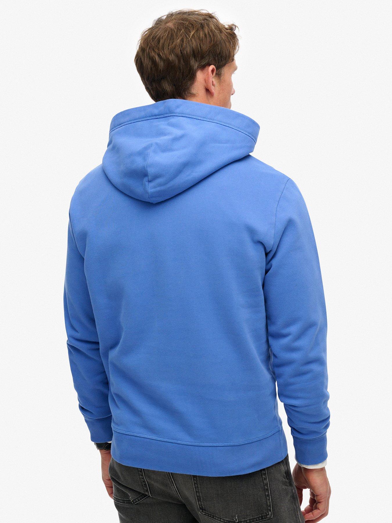 Superdry Essential Logo Hoodie - Felpa Con Cappuccio Unisex In Corallo, Taglia L. Vestibilità Ampia E Morbida