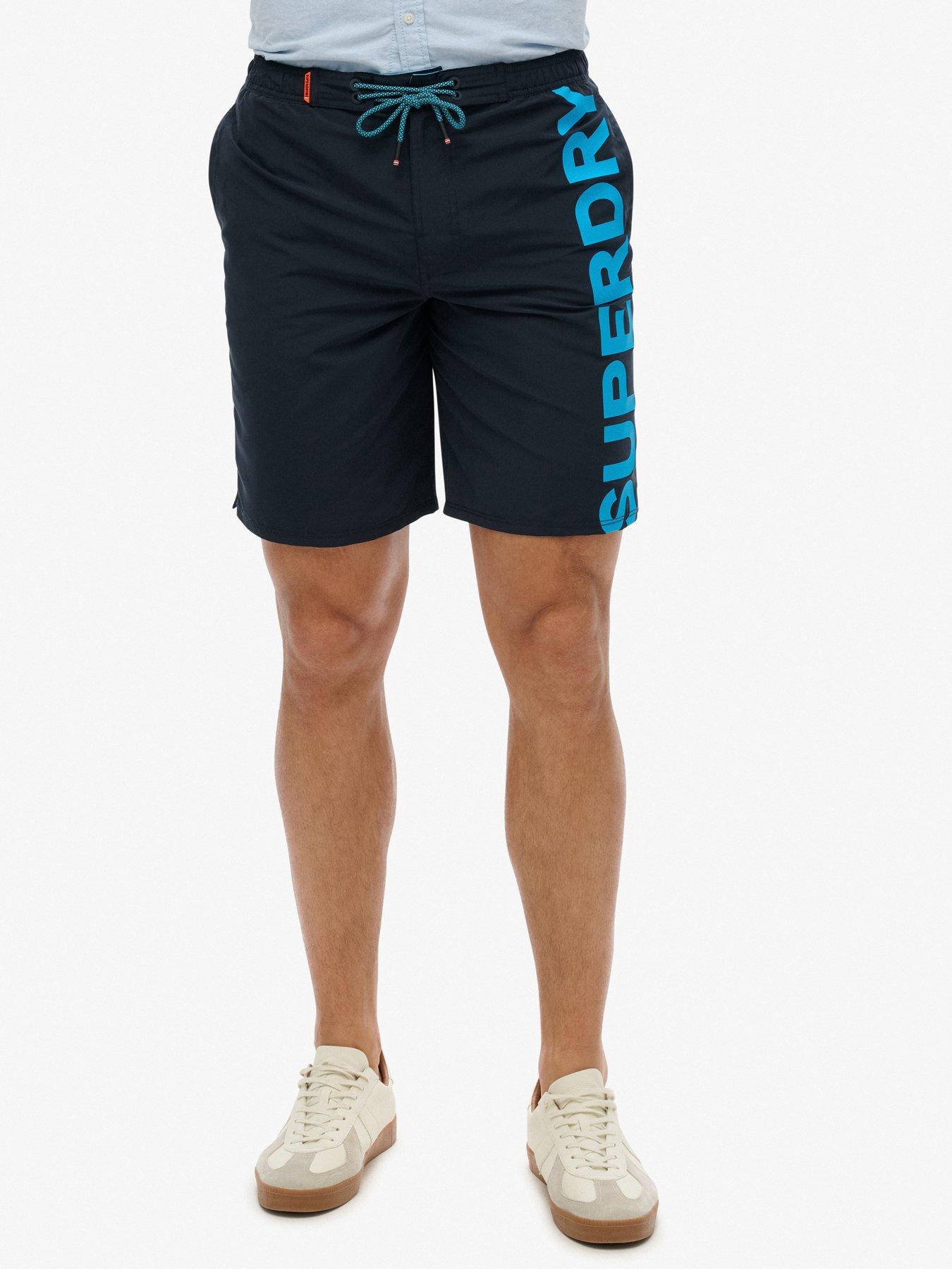 Superdry Gray Polyester Swim Shorts