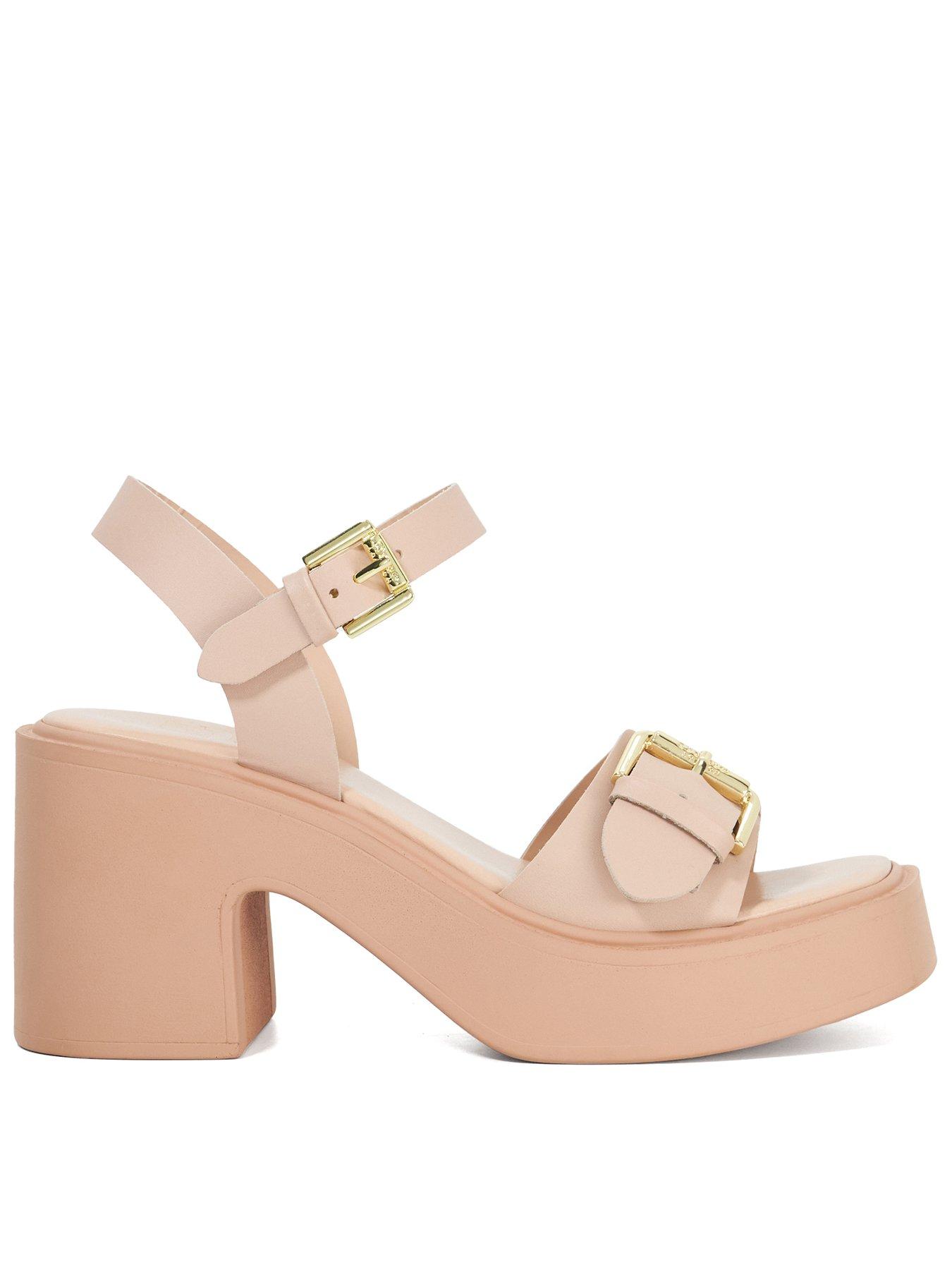 undefined Jupiter Leather Sandals - Blush
