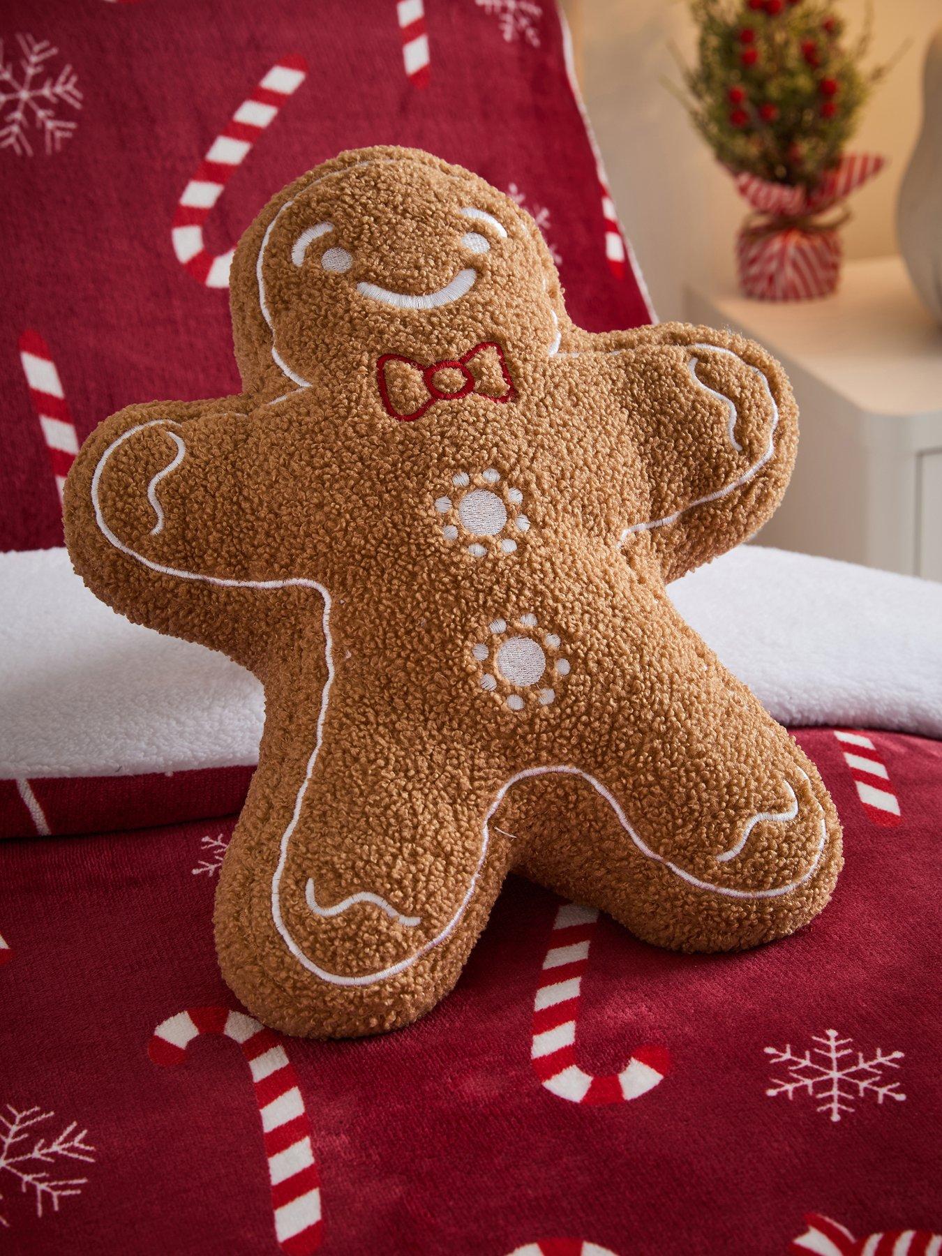 Image 1 of 3 of The Very Collection Gingerbread Man&nbsp;Shaped Cushion