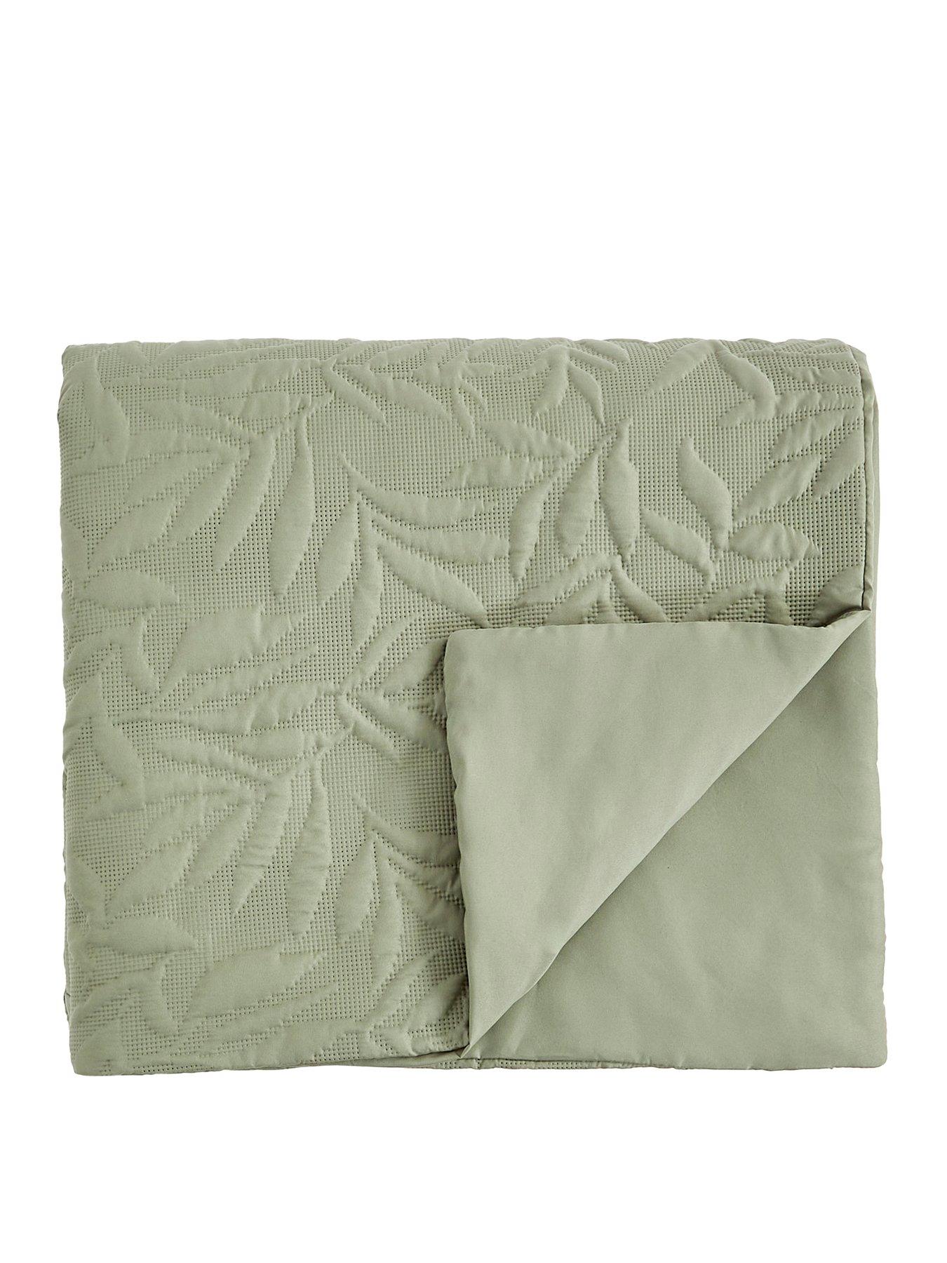 Image 2 of 5 of Very Home Leaf Pinsonic Bedspread 240x260cm
