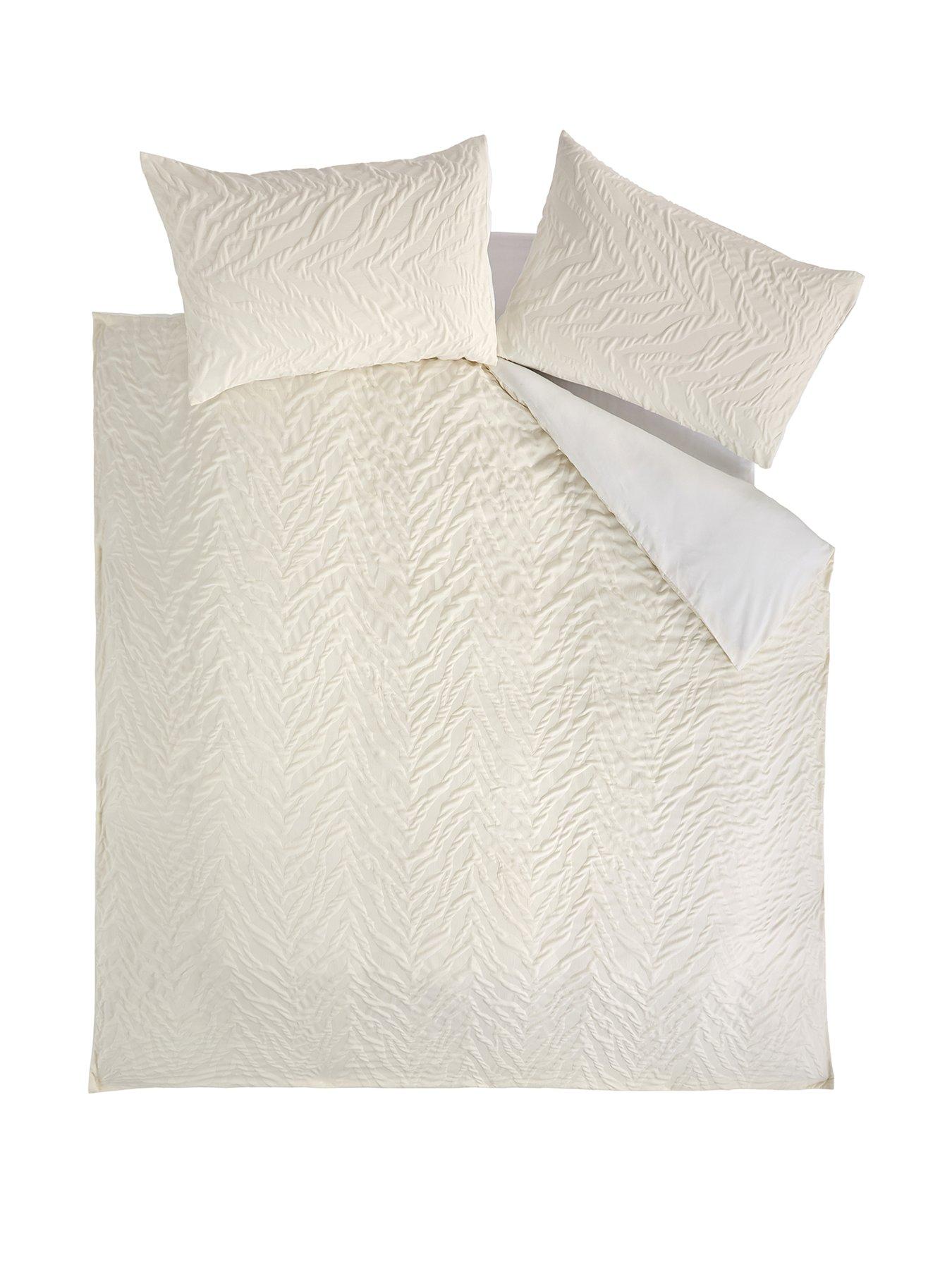 Image 2 of 5 of The Very Collection Zebra Jacquard Duvet Cover Set - Ivory