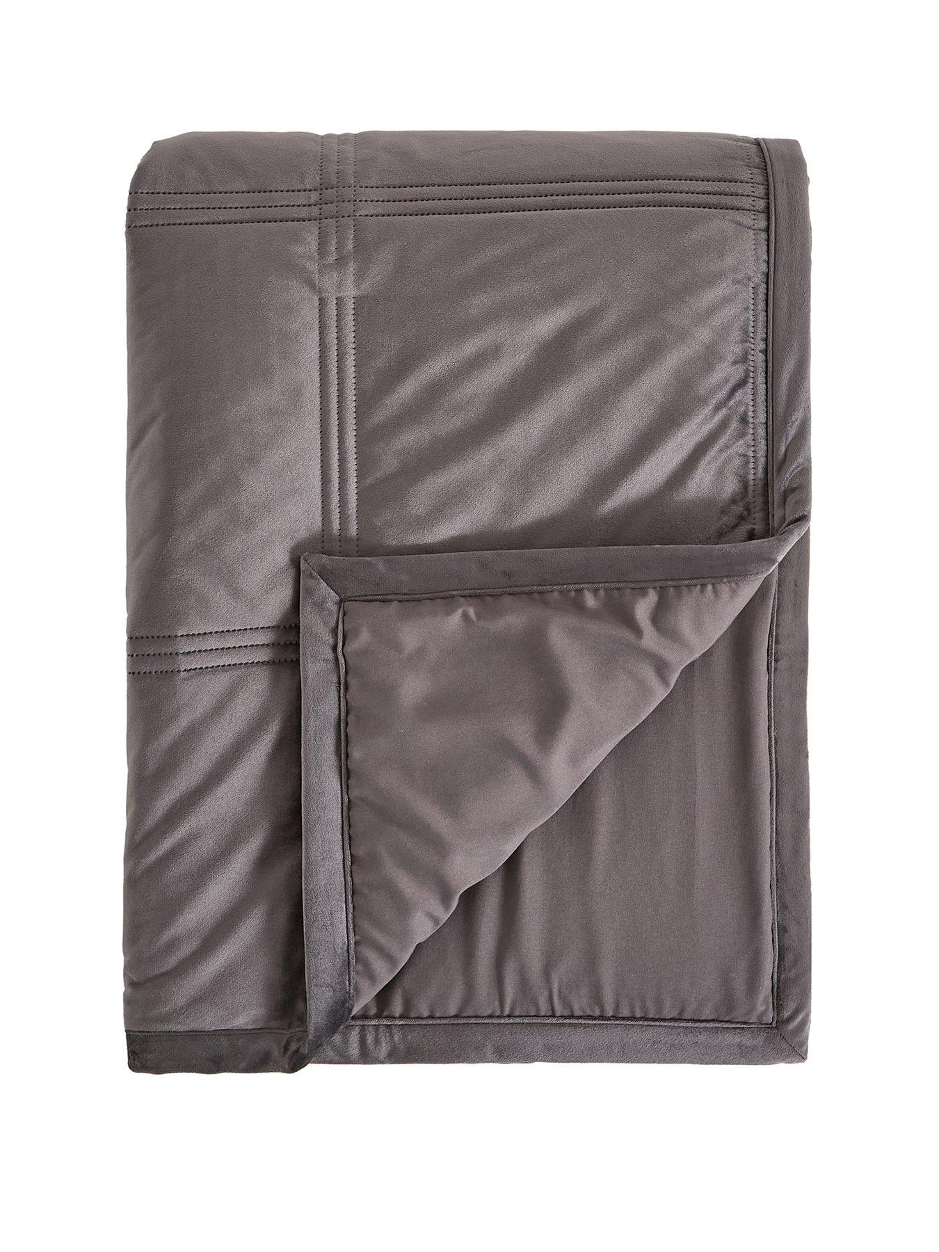 Image 2 of 5 of Very Home Luxe Velvet Bedspread 165x240cm