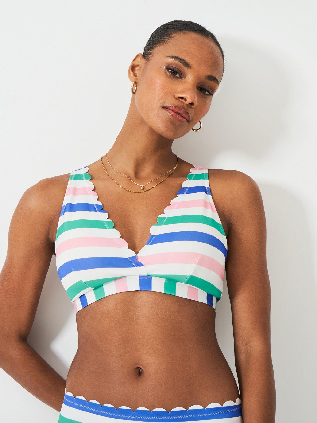 Image 2 of 5 of Crew Clothing Scalloped Bikini Top