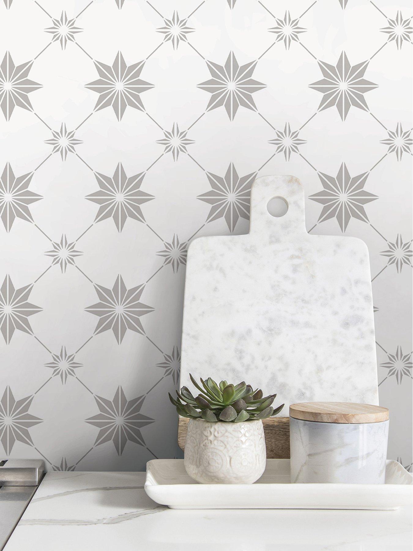 Image 3 of 4 of InHome Wallpops Pack of 12 Solis Peel and Stick Wall Tiles