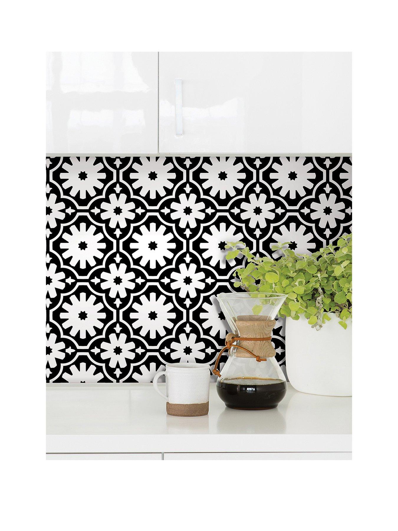InHome Wallpops Pack of 12 Primrose Peel and Stick Wall Tiles