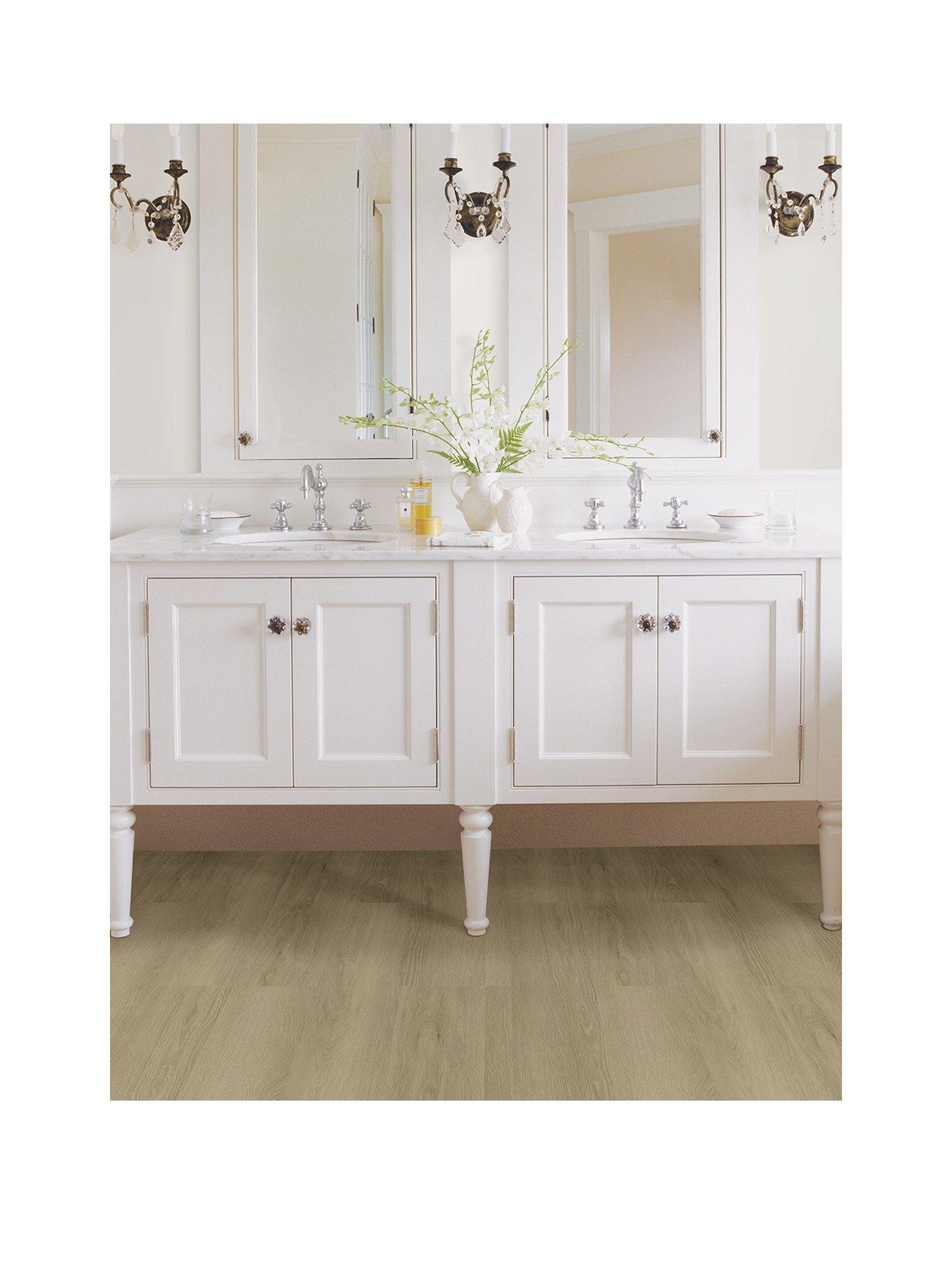 Floor Pops Pack of 7 Light Oak Wood Peel  &  Stick Floor Planks