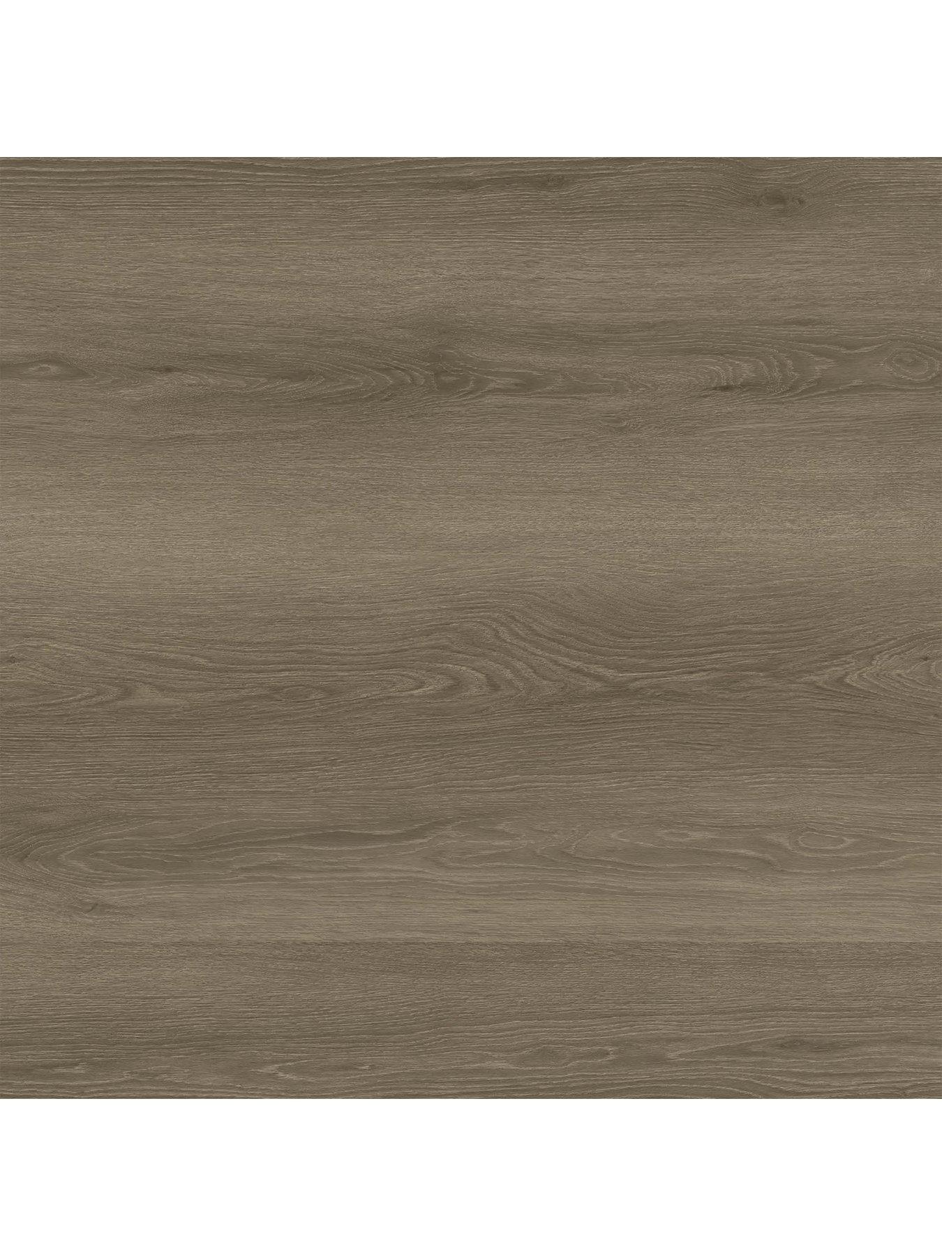 Image 2 of 5 of Floor Pops Pack of 7 Walnut Wood Peel &amp; Stick Floor Planks