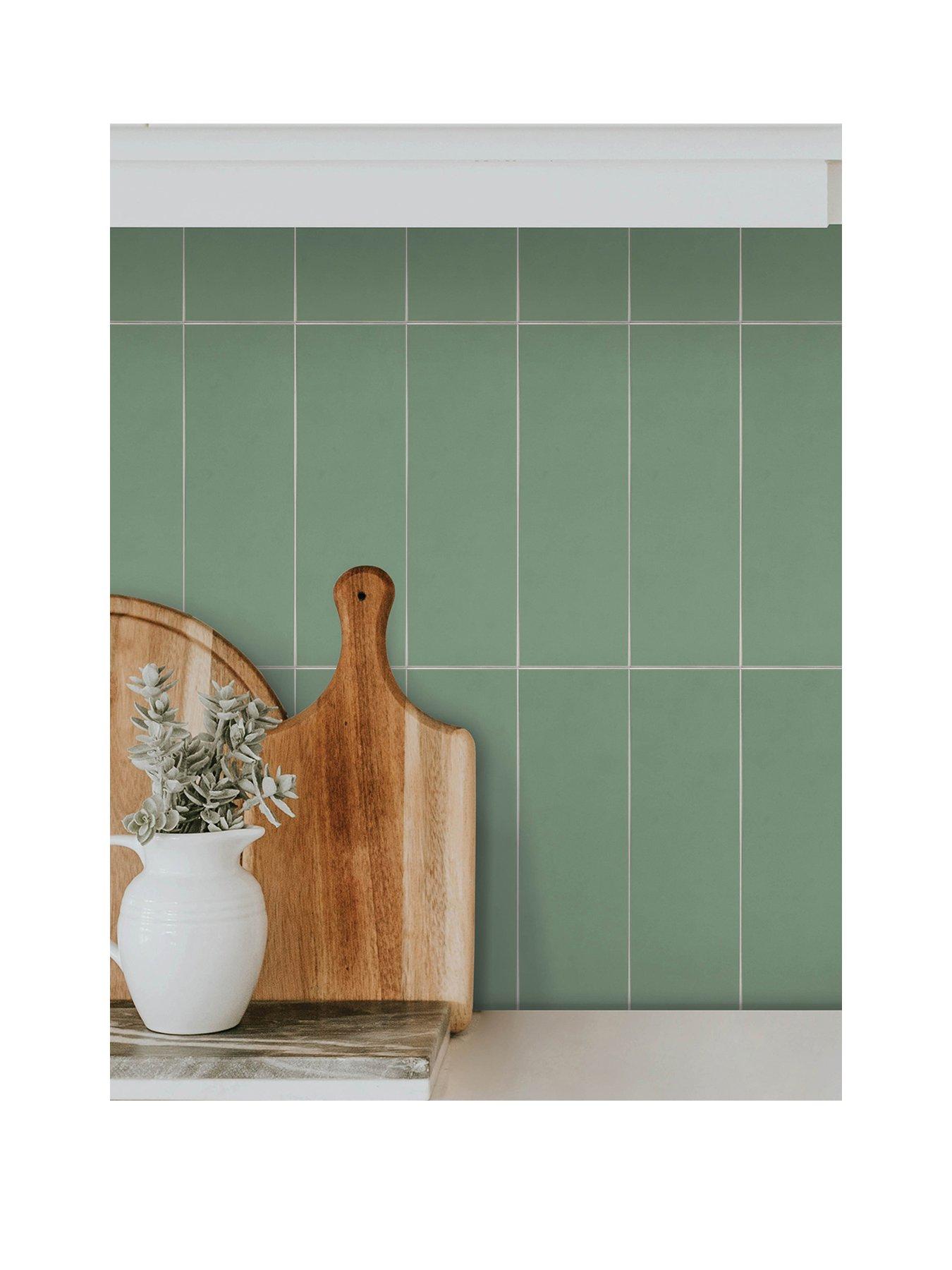 undefined Subway Green Peel & Stick Luxury Wall Tiles