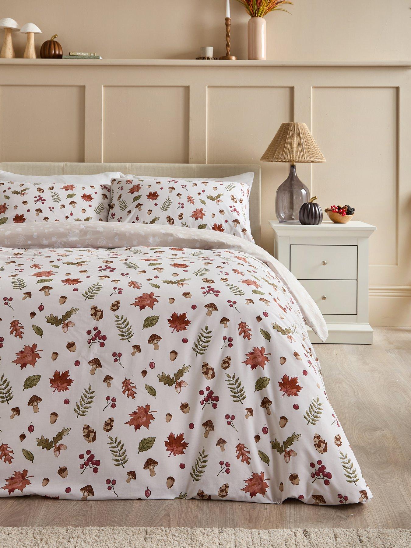 undefined Autumn Foliage Print Duvet Set - Sb