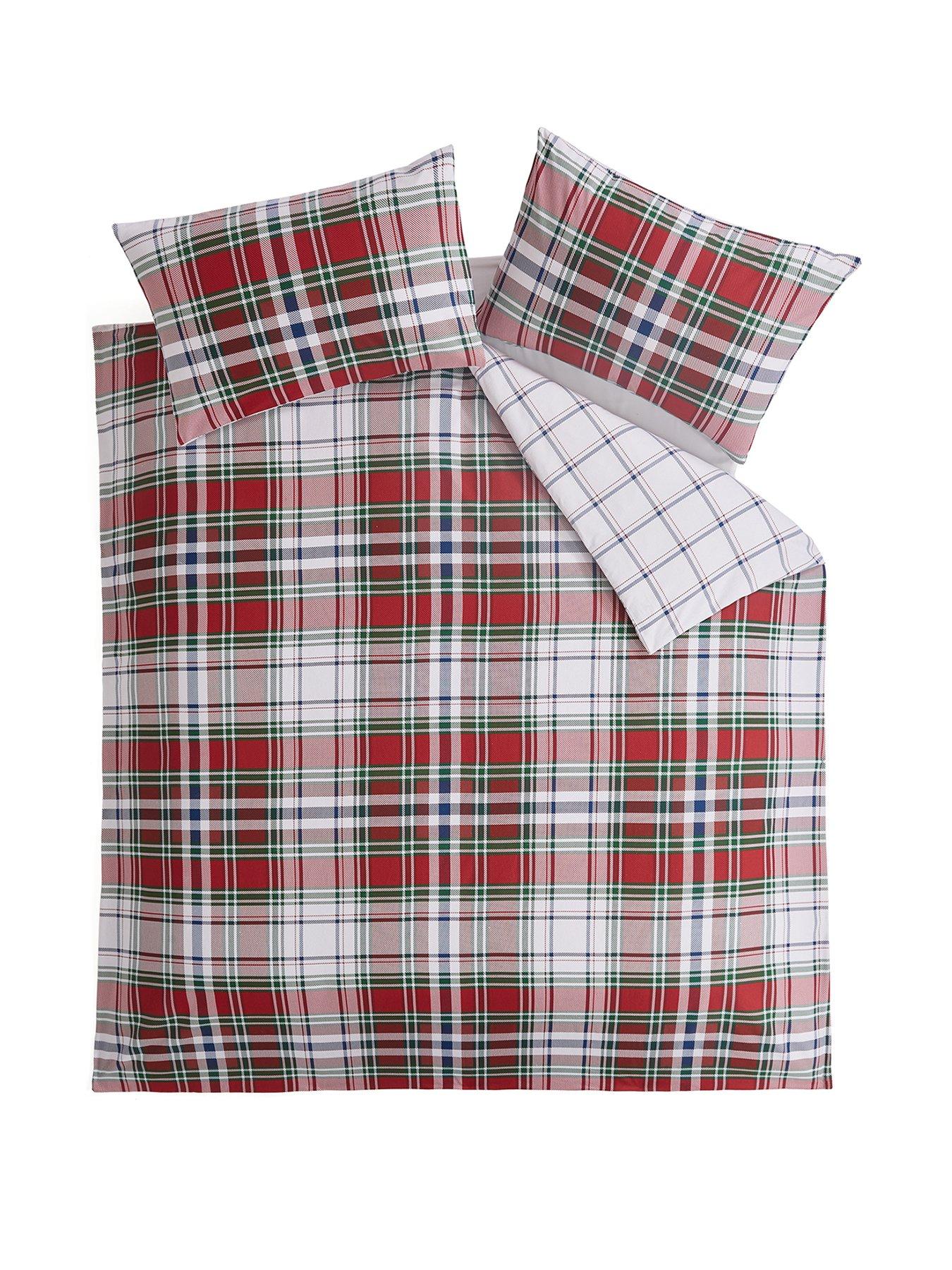 Image 2 of 5 of The Very Collection Brushed Cotton Check Duvet Cover&nbsp;Set